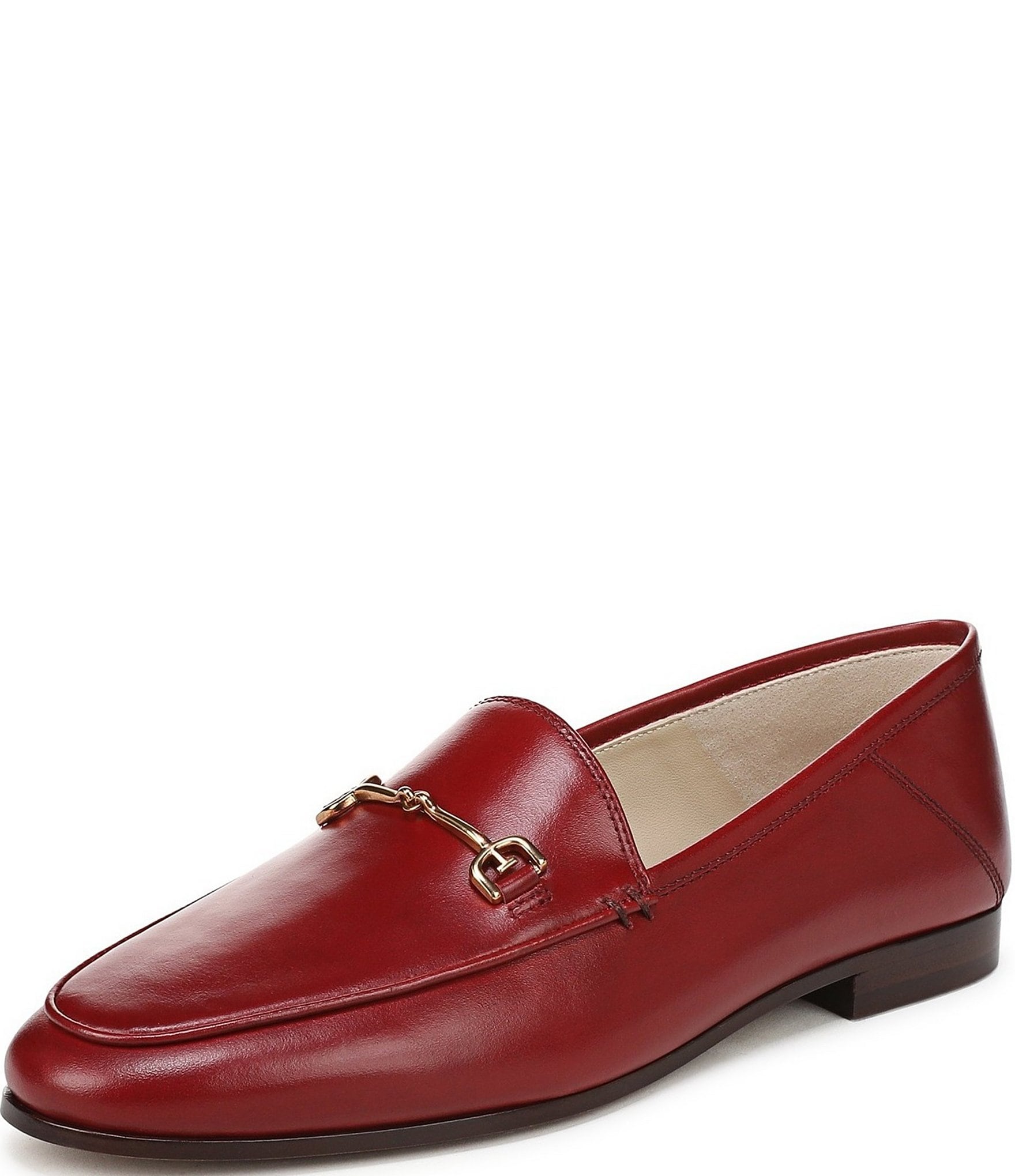 Sam Edelman Loraine Leather Bit Buckle Flat Loafers