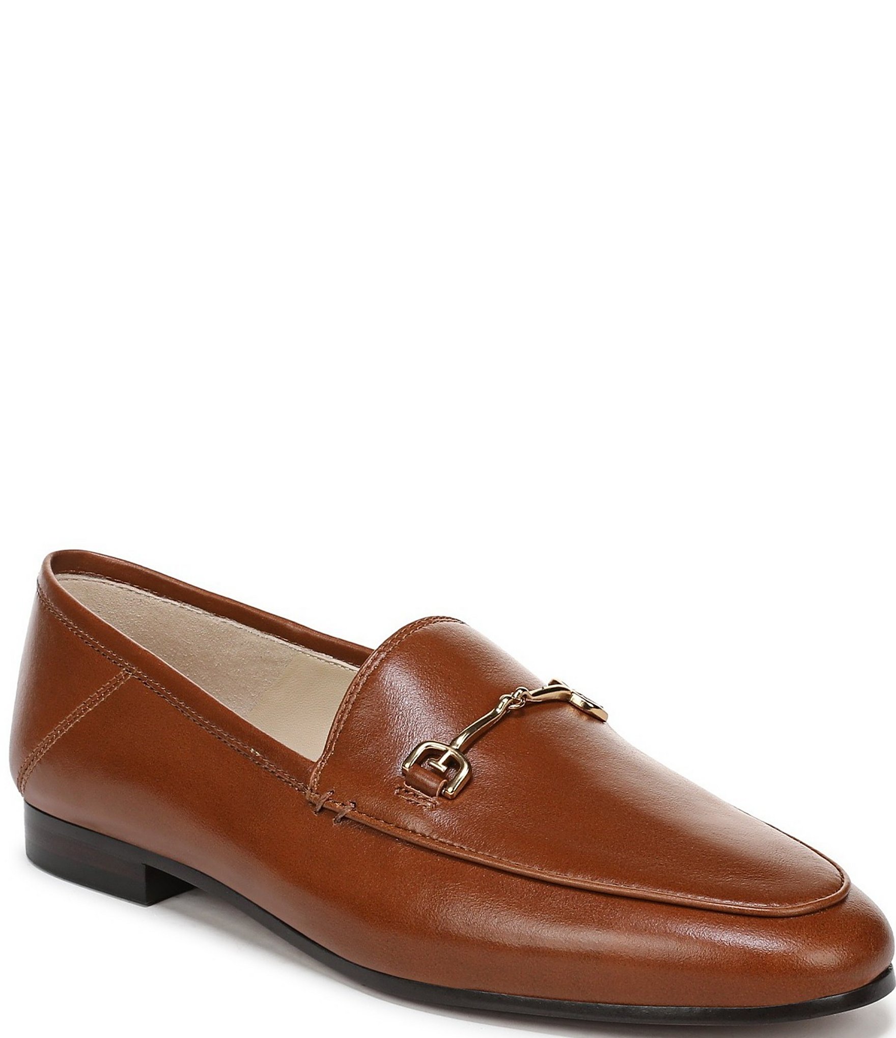 Sam Edelman Loraine Leather Bit Buckle Flat Loafers