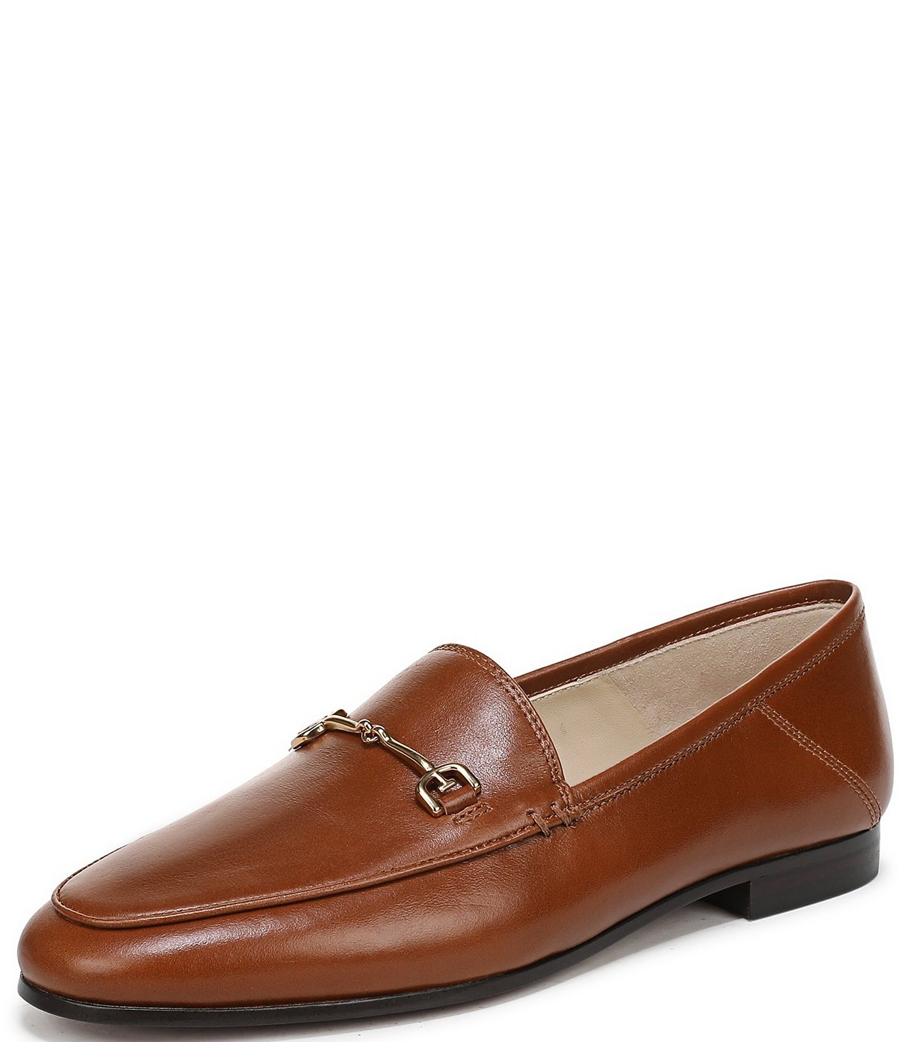 Sam Edelman Loraine Leather Bit Buckle Flat Loafers