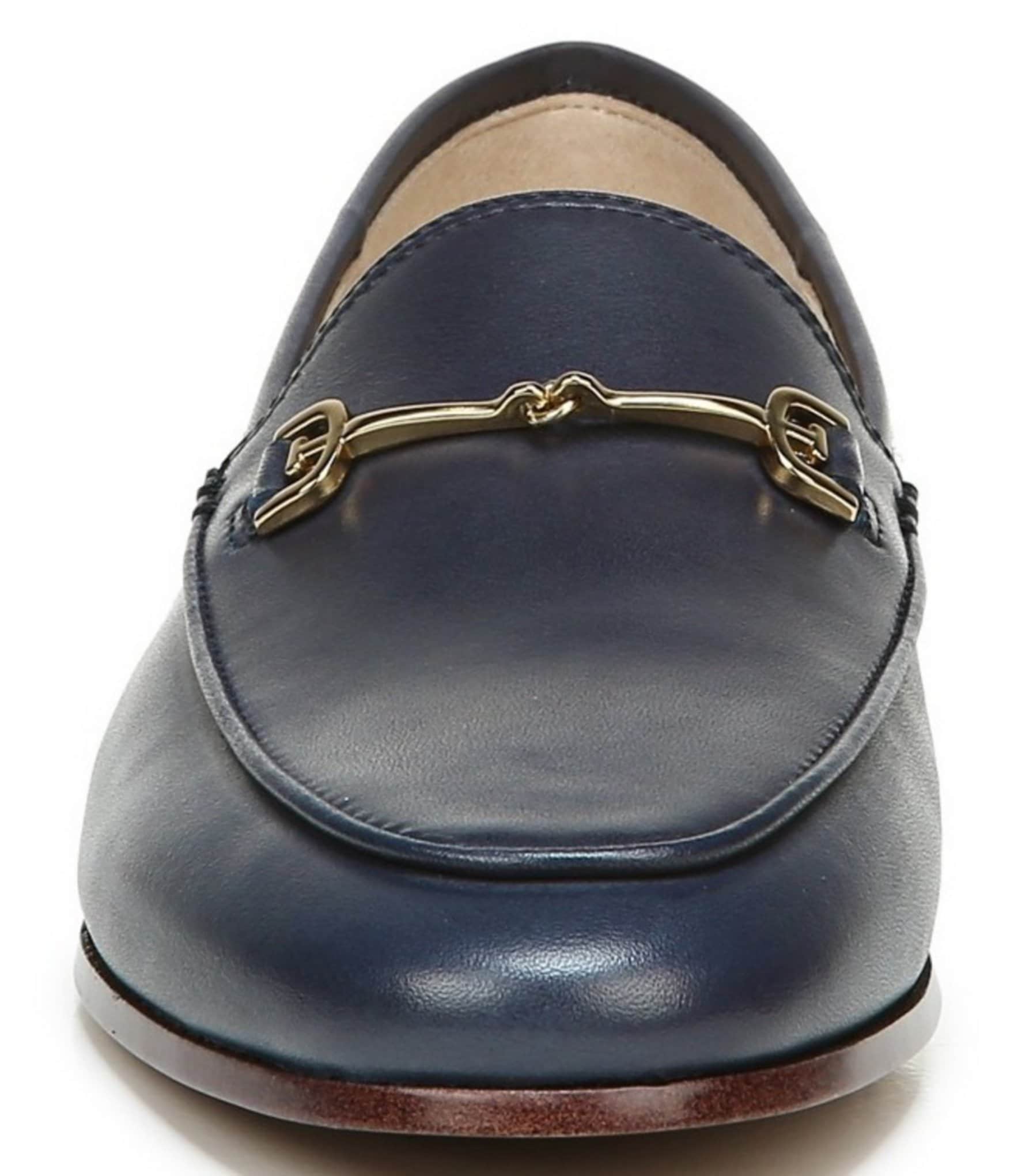 Sam Edelman Loraine Leather Bit Buckle Flat Loafers