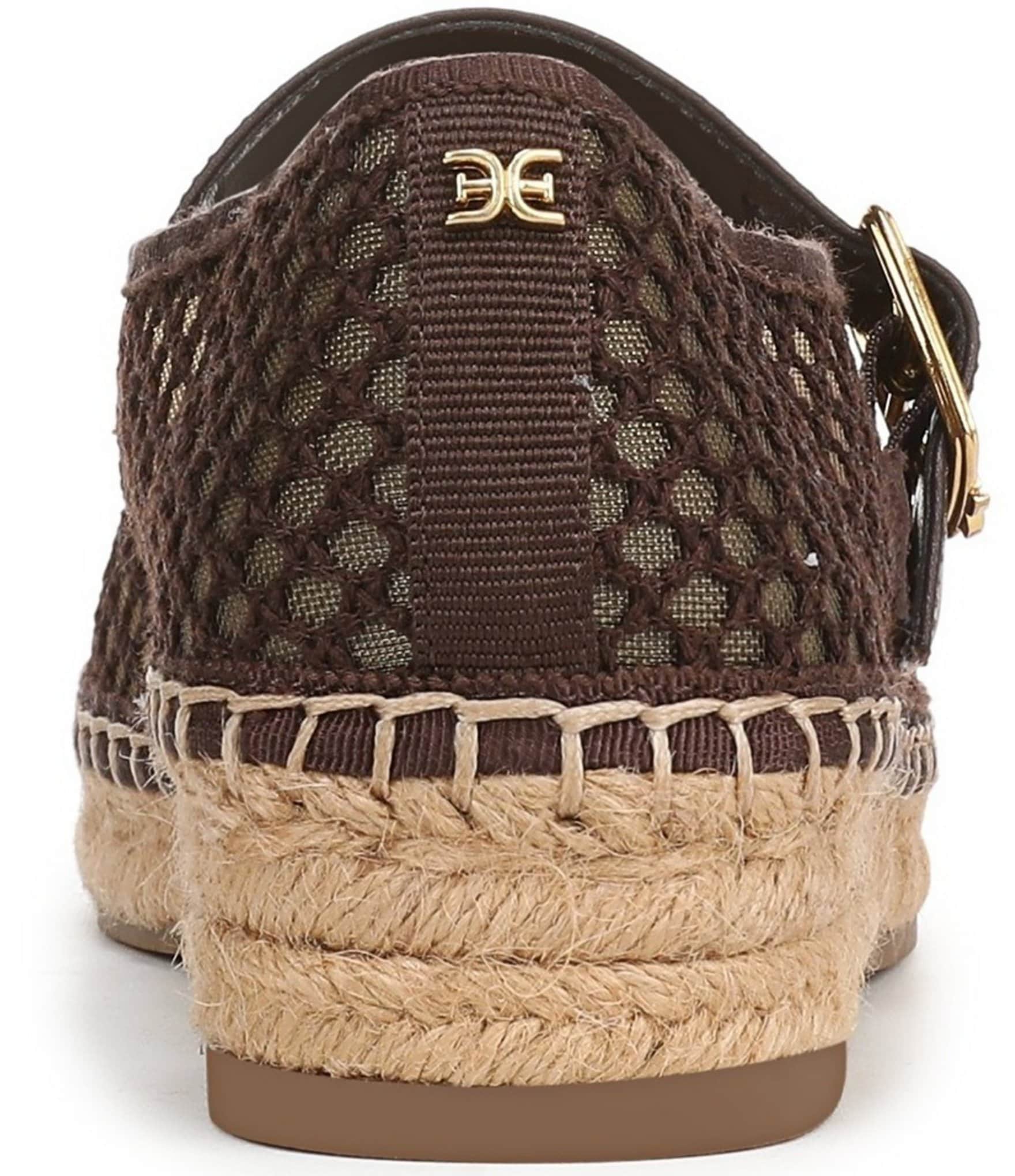 Sam Edelman Mackie Mesh Mary Jane Espadrille Flats