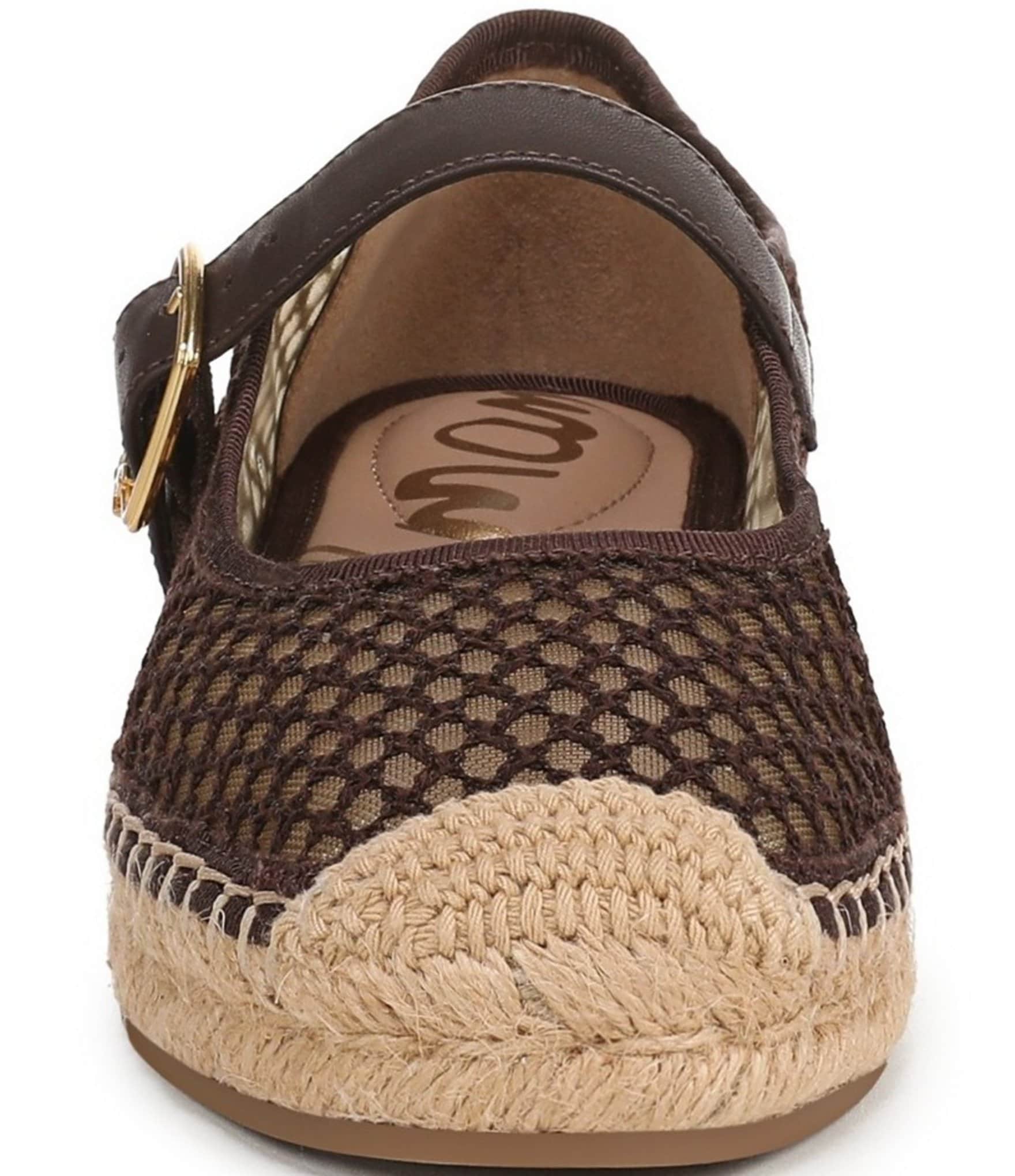 Sam Edelman Mackie Mesh Mary Jane Espadrille Flats