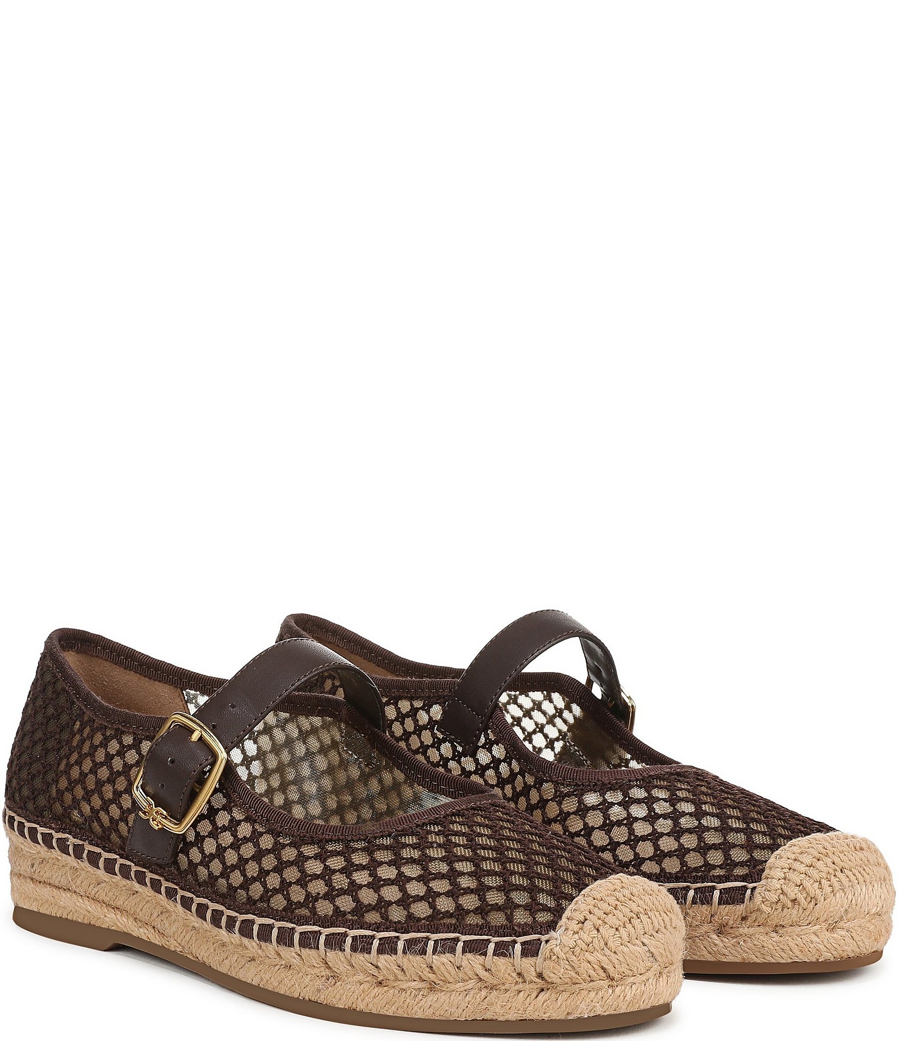 Sam Edelman Mackie Mesh Mary Jane Espadrille Flats