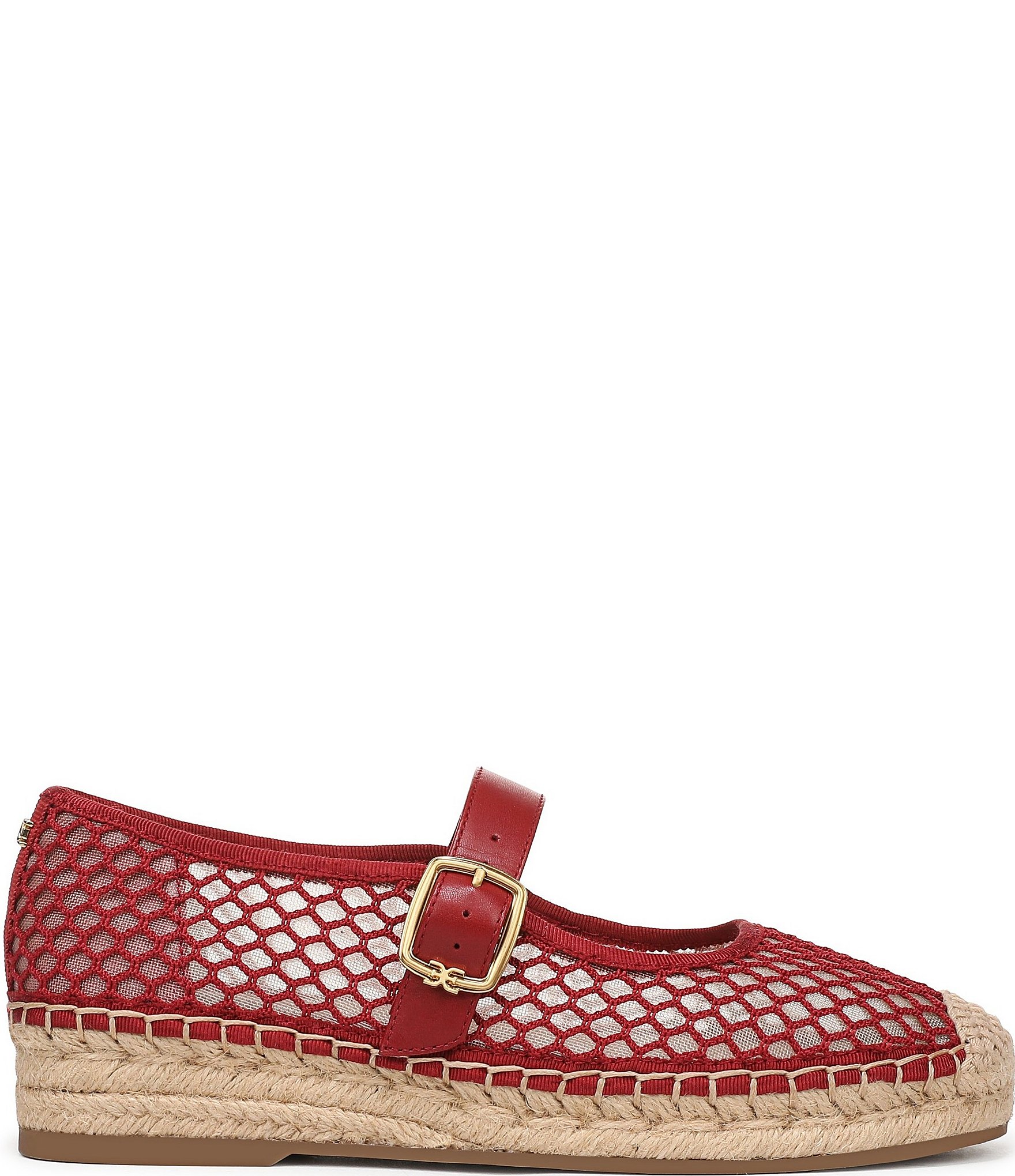 Sam Edelman Mackie Mesh Mary Jane Espadrille Flats