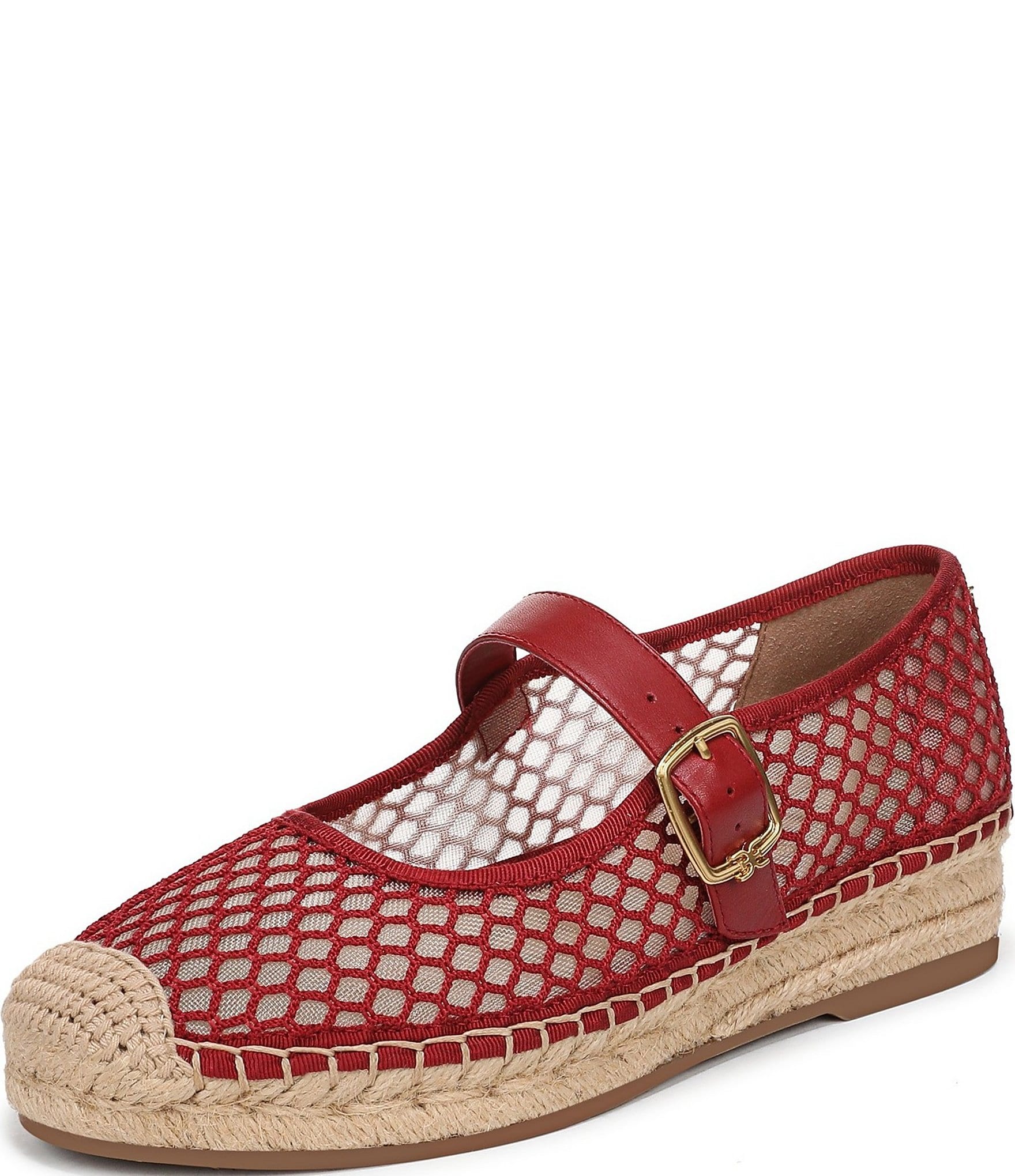 Sam Edelman Mackie Mesh Mary Jane Espadrille Flats