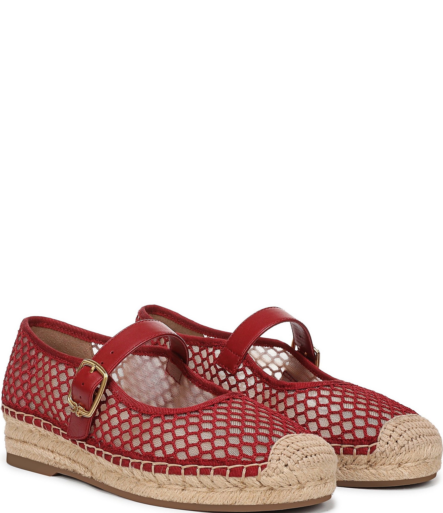 Sam Edelman Mackie Mesh Mary Jane Espadrille Flats
