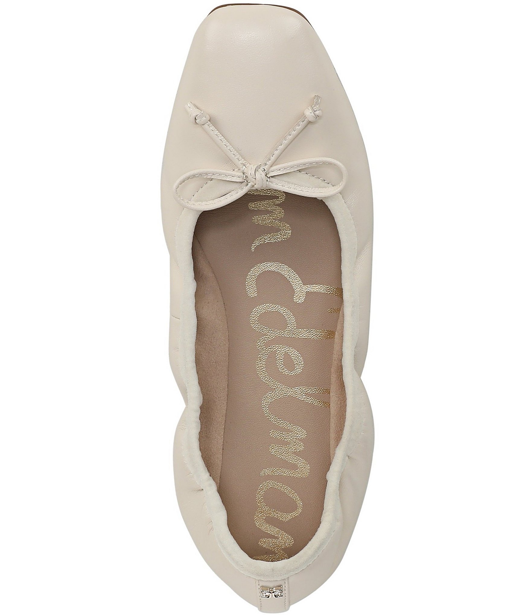 Sam Edelman Magnolia Leather Bow Detail Ballet Flats