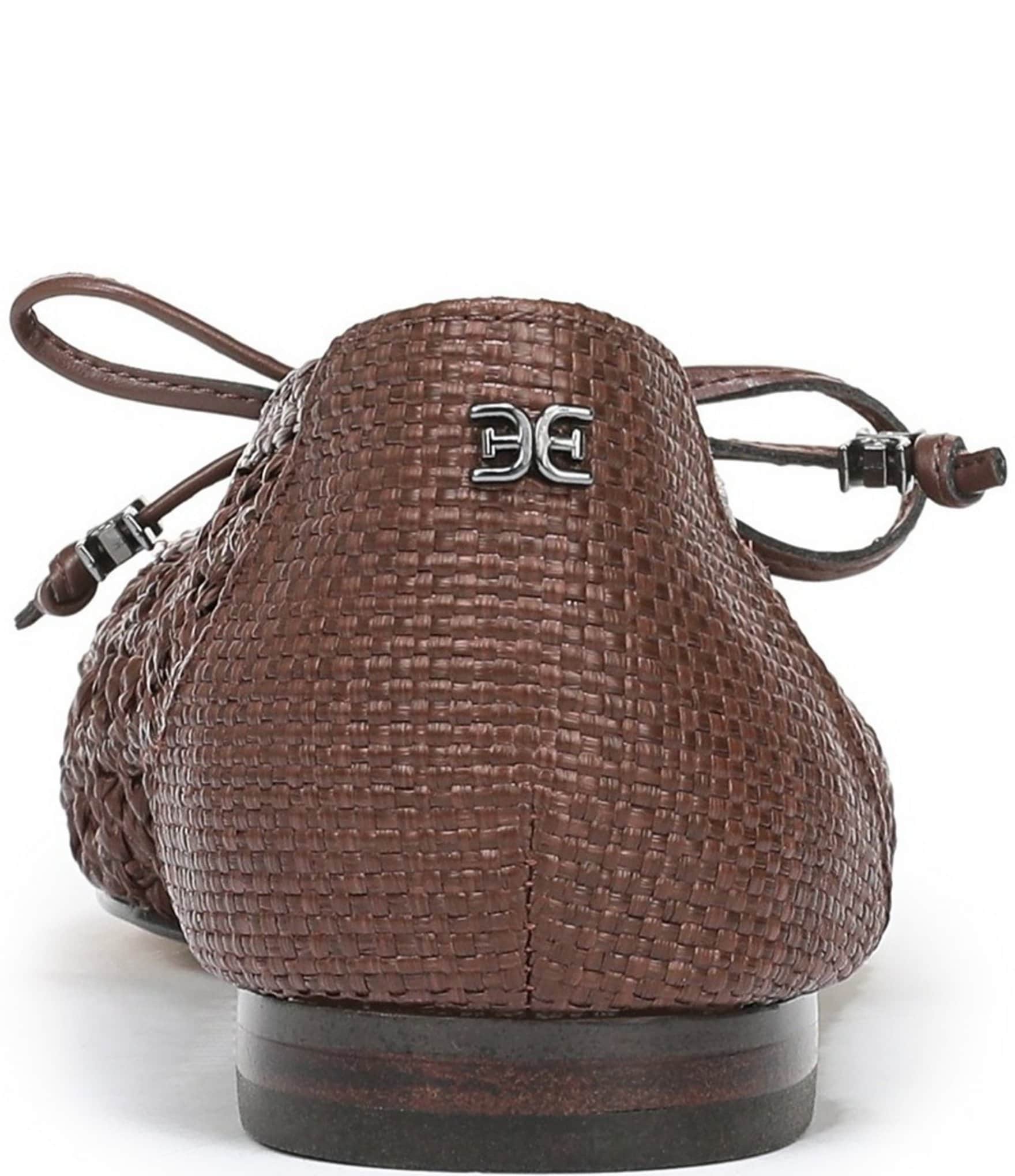 Sam Edelman Marcie Woven Raffia Bow Ballet Flats