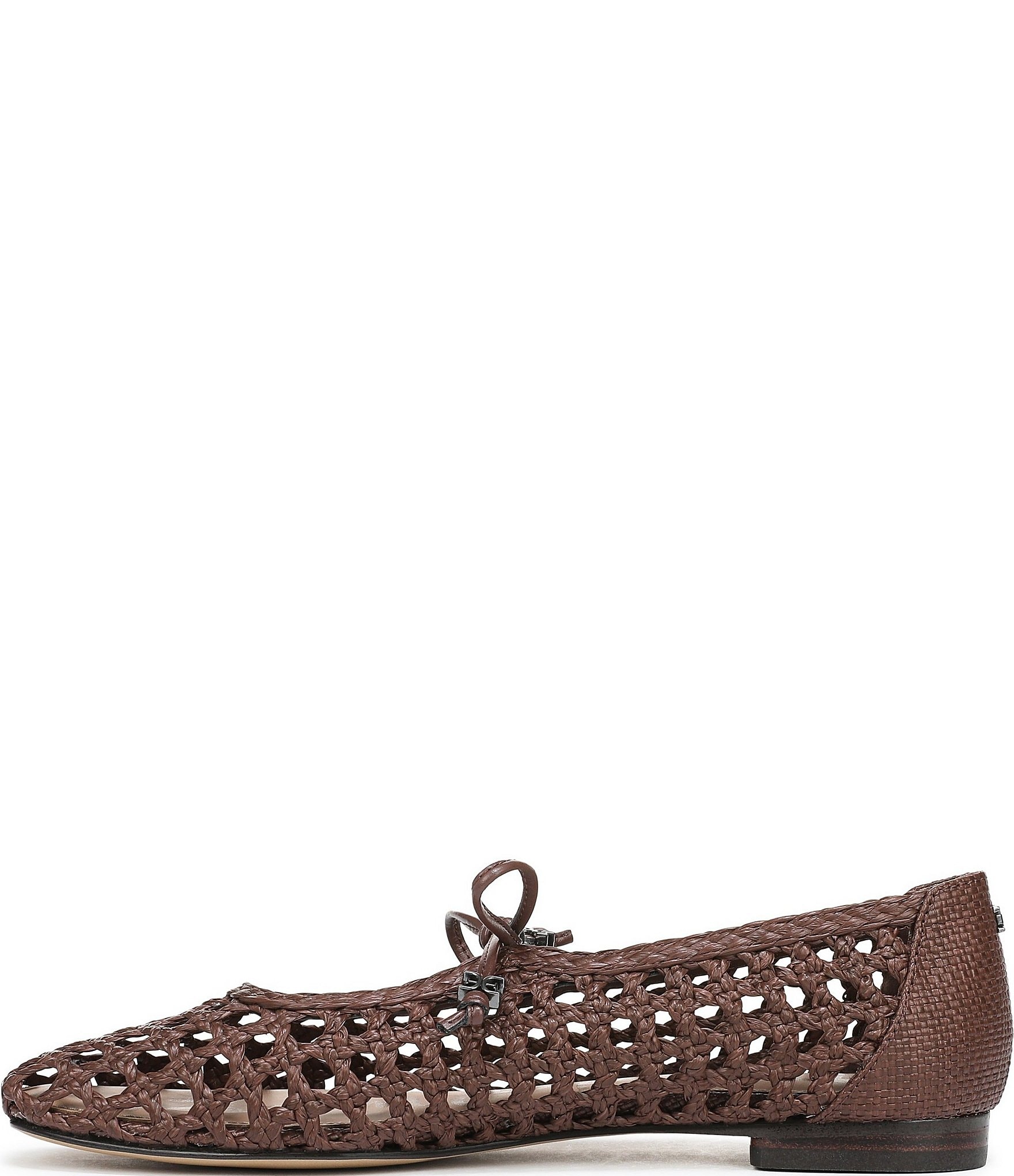 Sam Edelman Marcie Woven Raffia Bow Ballet Flats