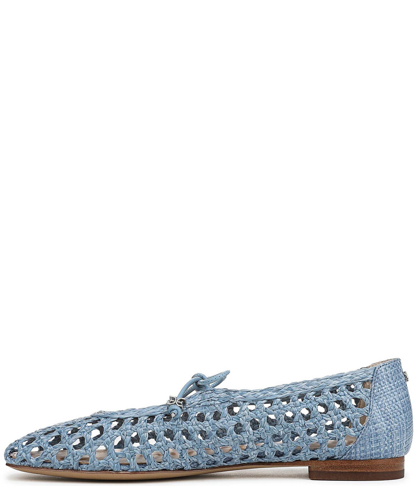 Sam Edelman Marcie Woven Raffia Bow Ballet Flats