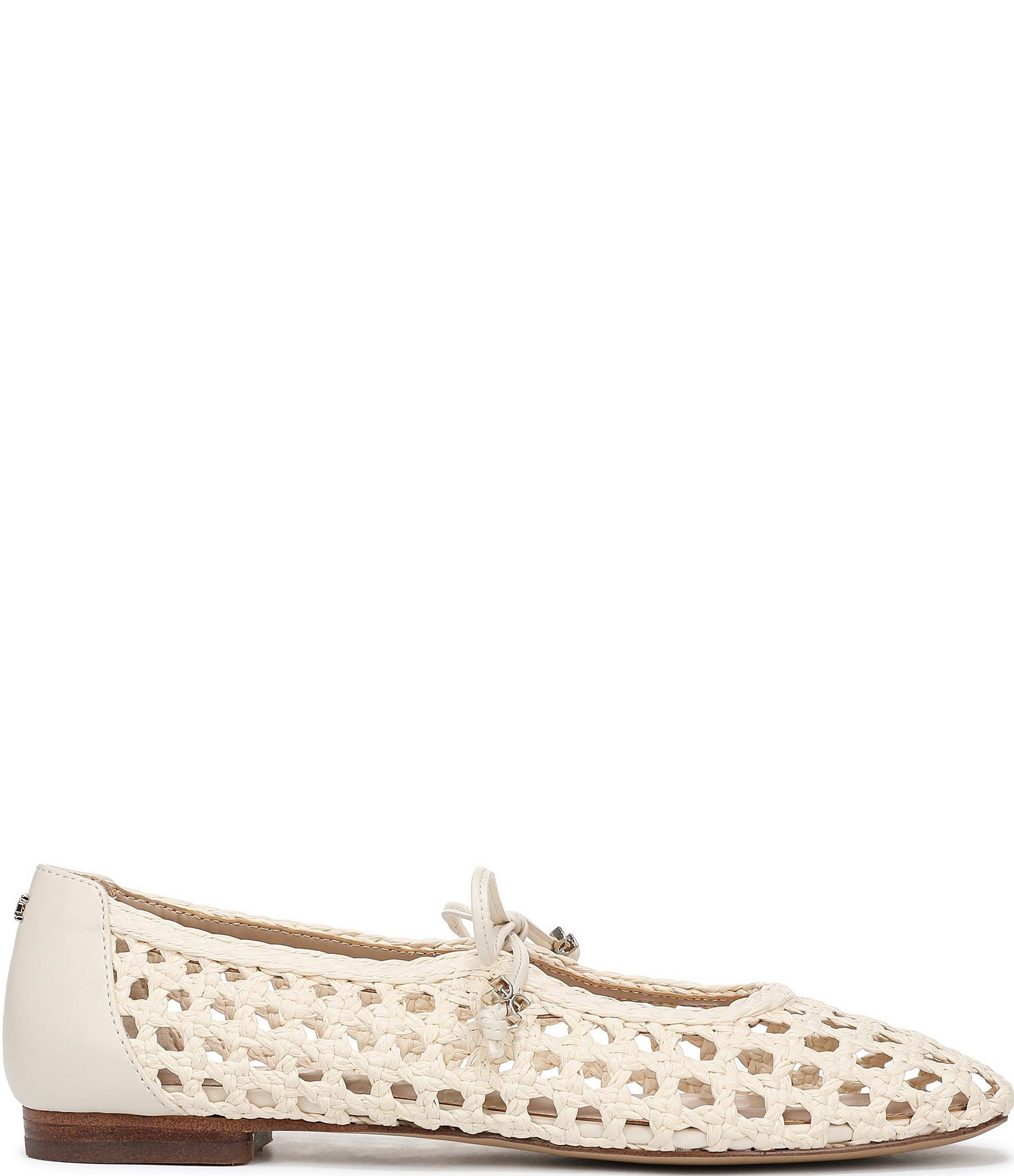 Sam Edelman Marcie Woven Raffia Bow Ballet Flats