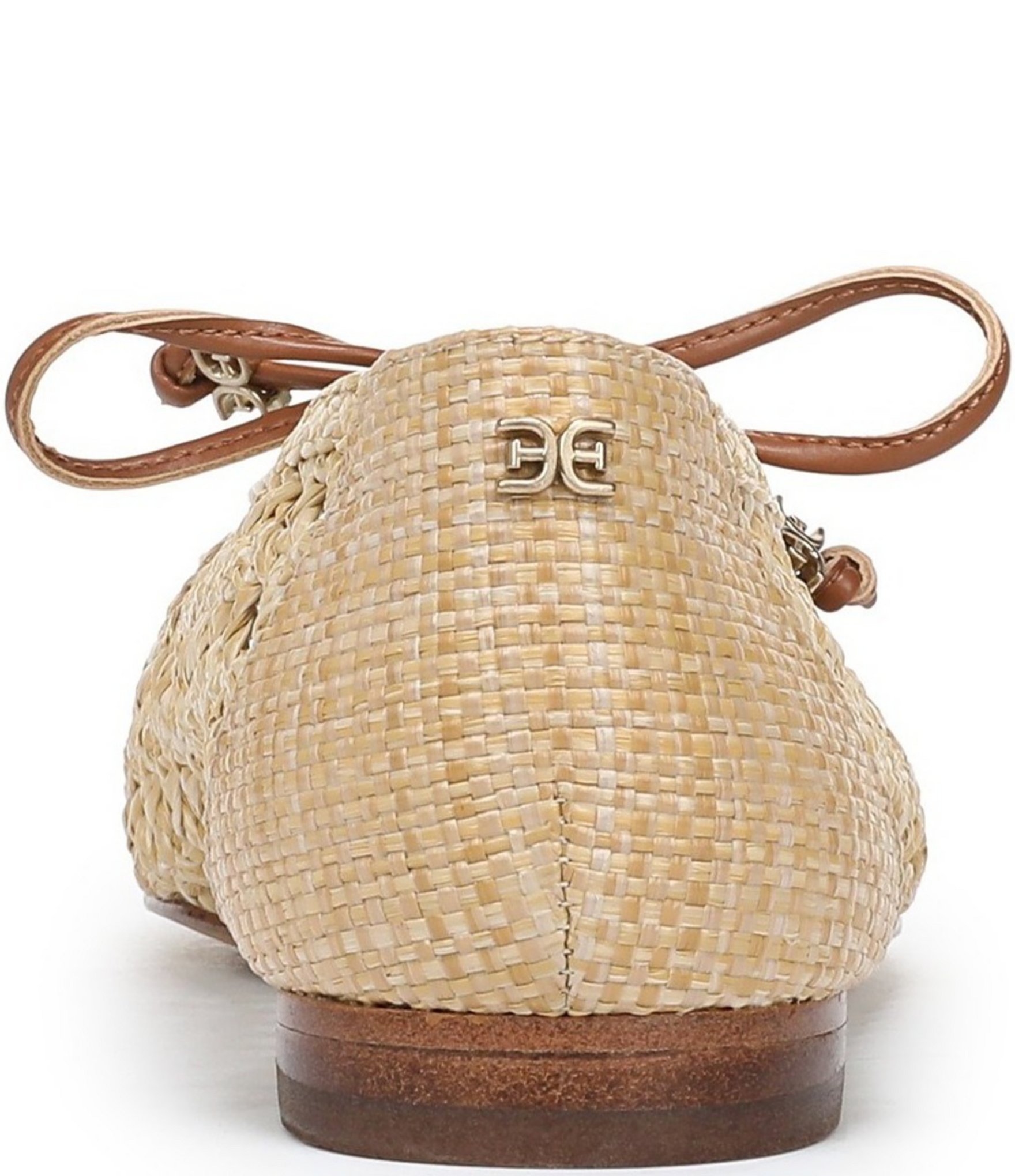 Sam Edelman Marcie Woven Raffia Bow Ballet Flats