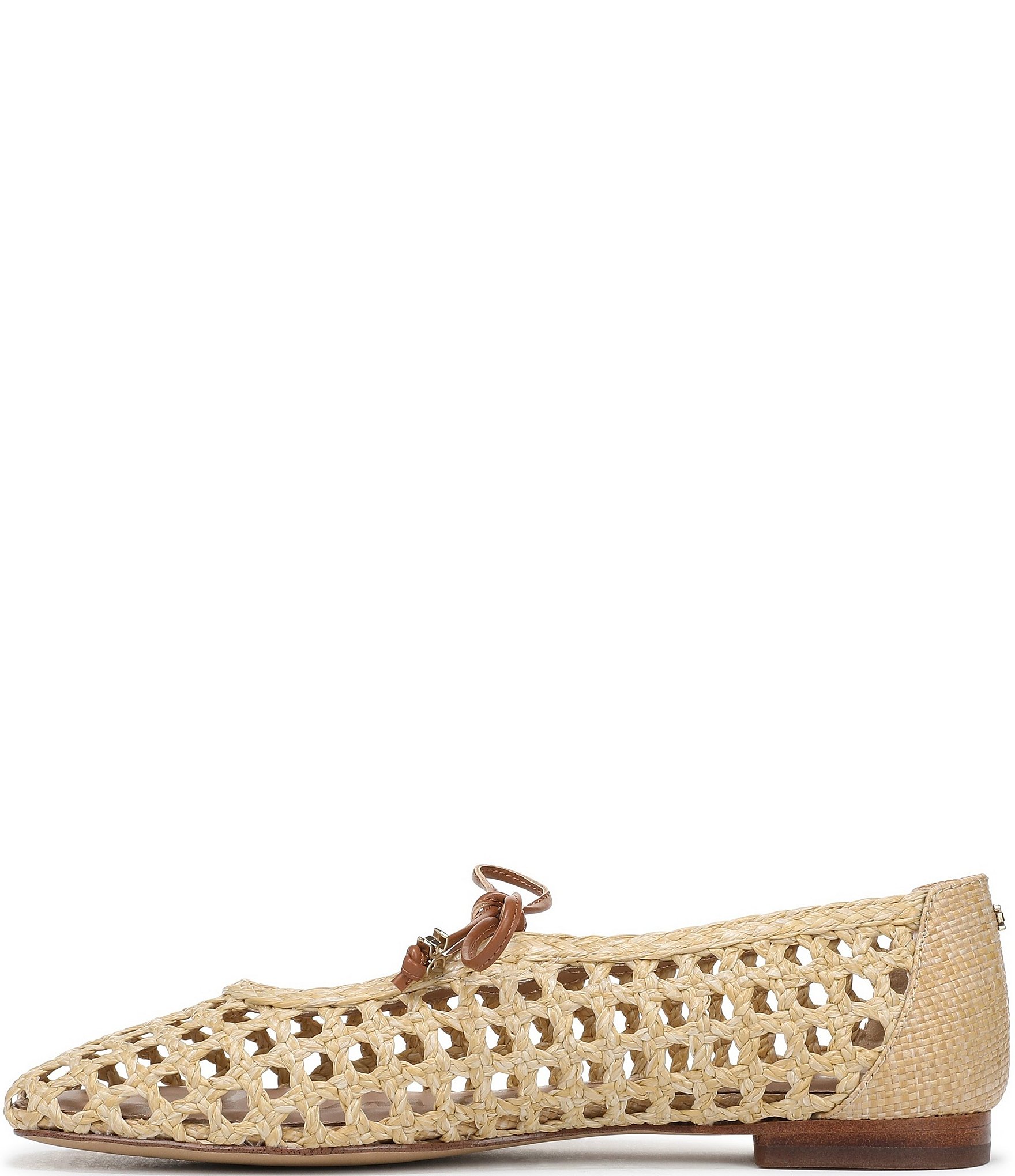 Sam Edelman Marcie Woven Raffia Bow Ballet Flats
