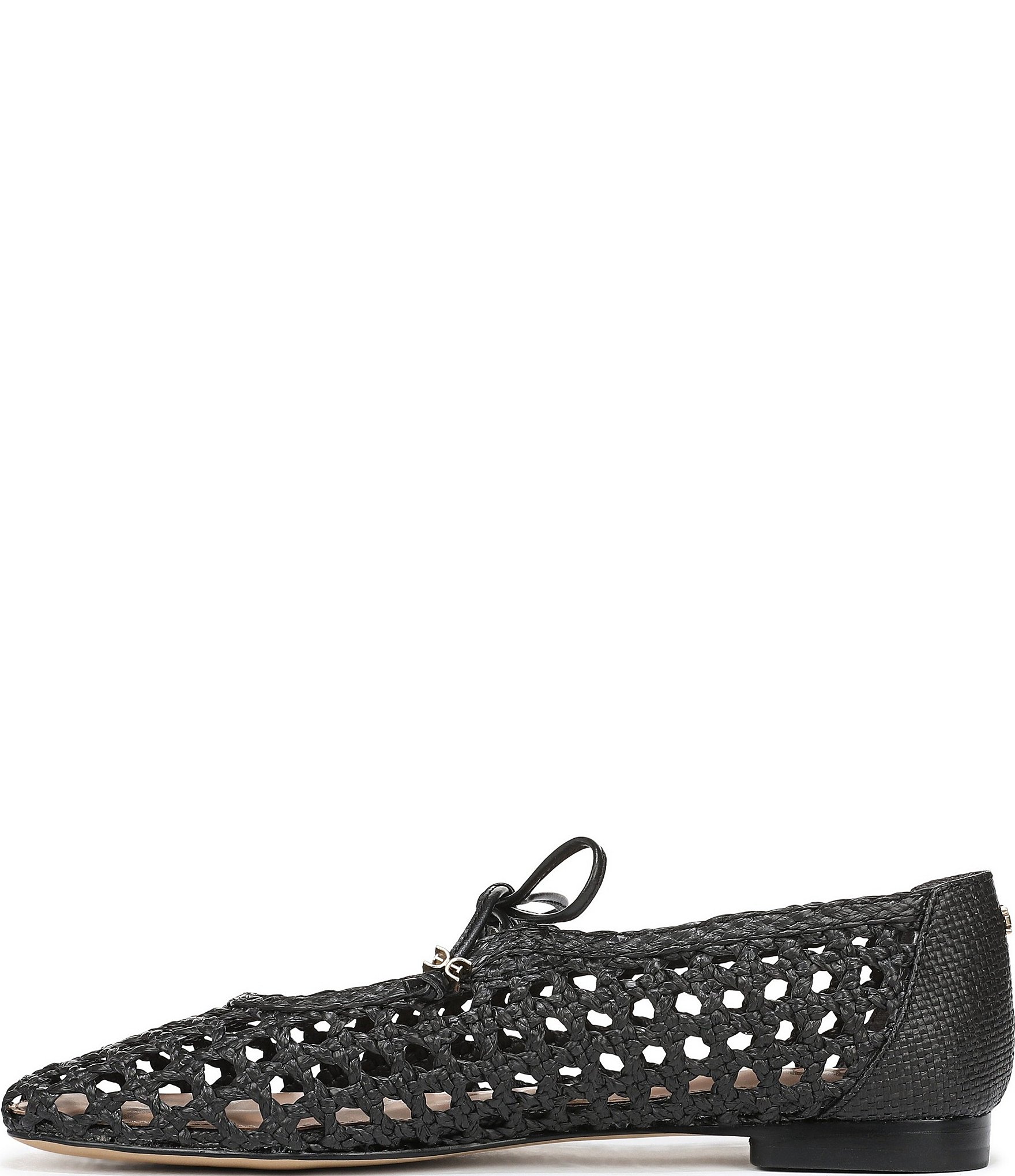 Sam Edelman Marcie Woven Raffia Bow Ballet Flats