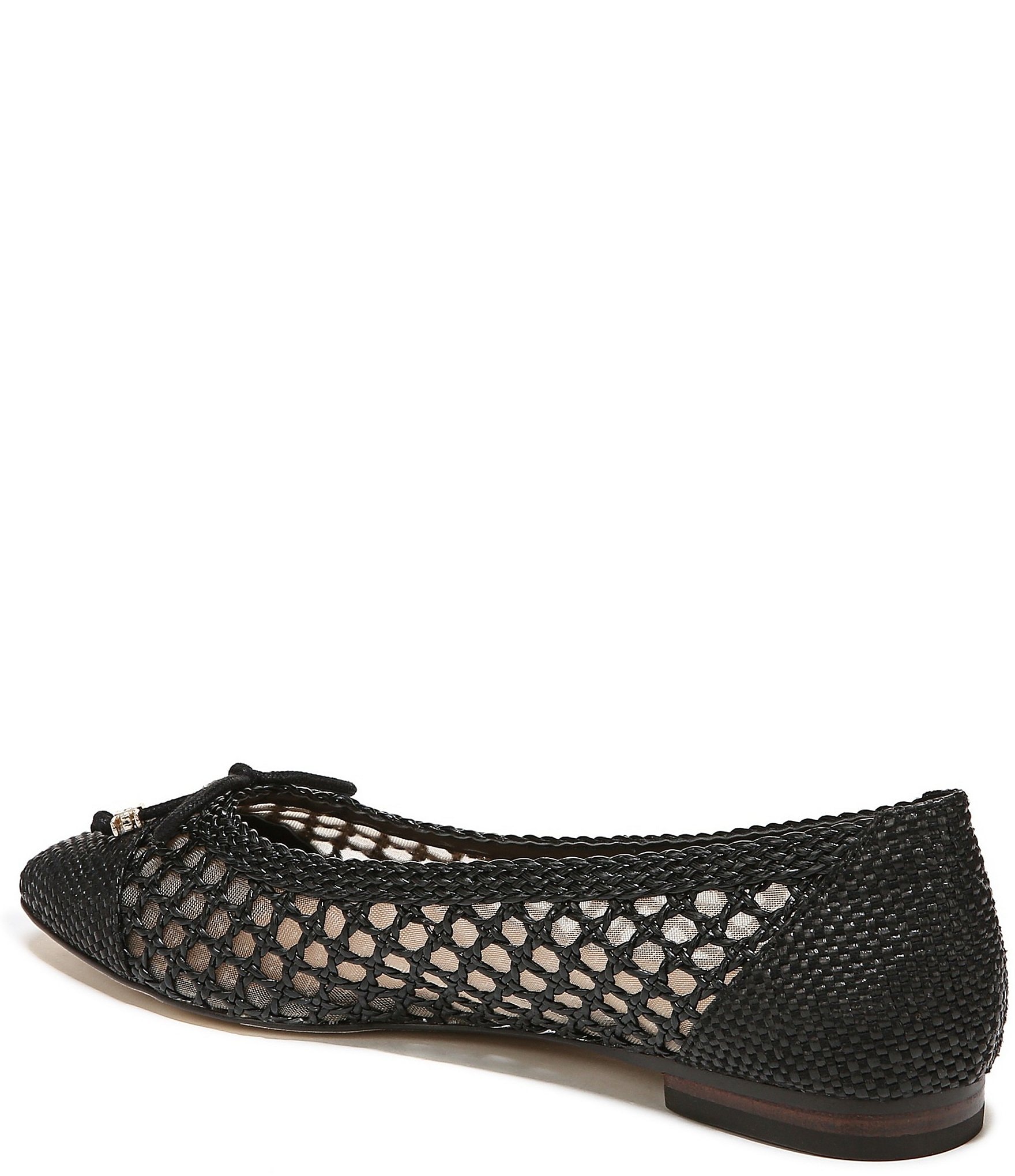 Sam Edelman May Basket Weave Bow Detail Ballet Flats