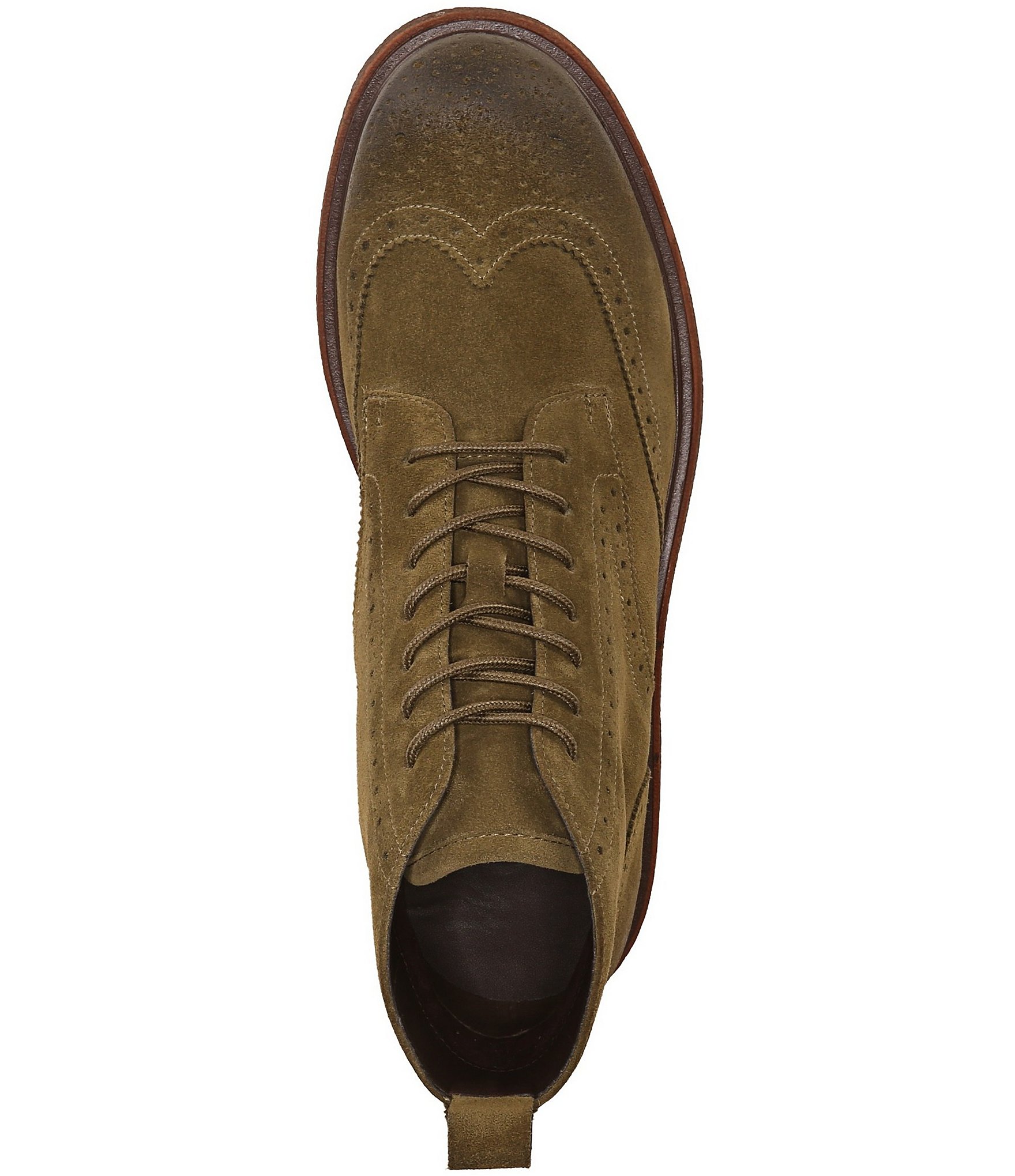 Sam Edelman Men's Taylor Suede Lace Up Wing Tip Boots