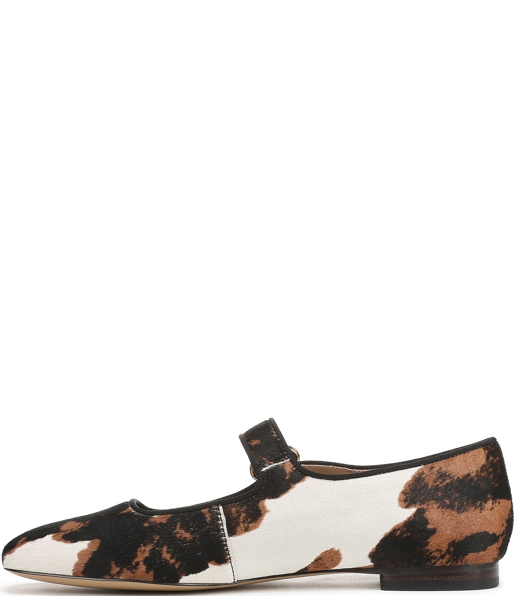 Sam Edelman Michaela Cow Print Calf Hair Mary Jane Flats