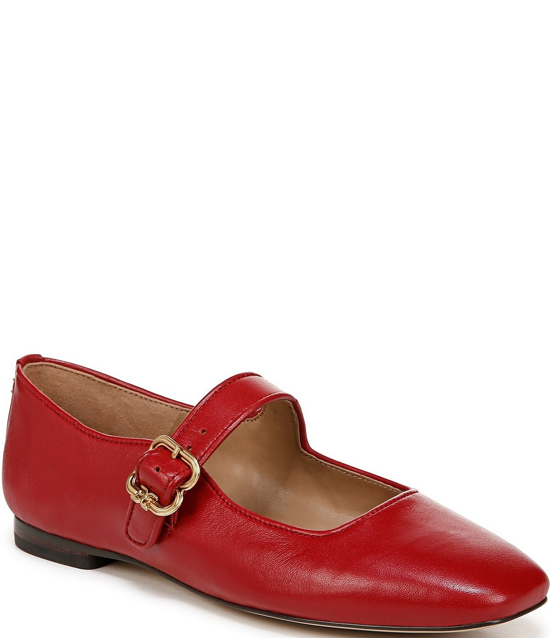 Sam Edelman Michaela Buckled Leather Mary Jane Flats