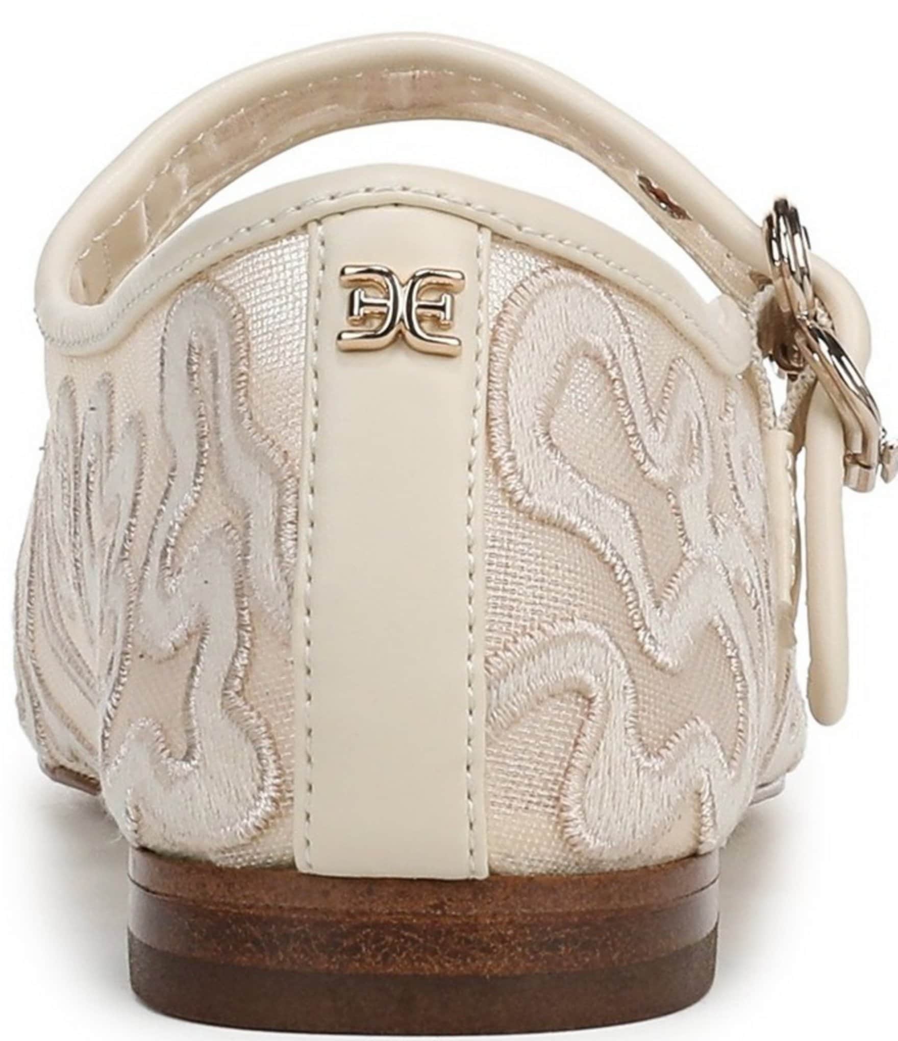 Sam Edelman Michaela Mesh Embroidered Mary Jane Flats