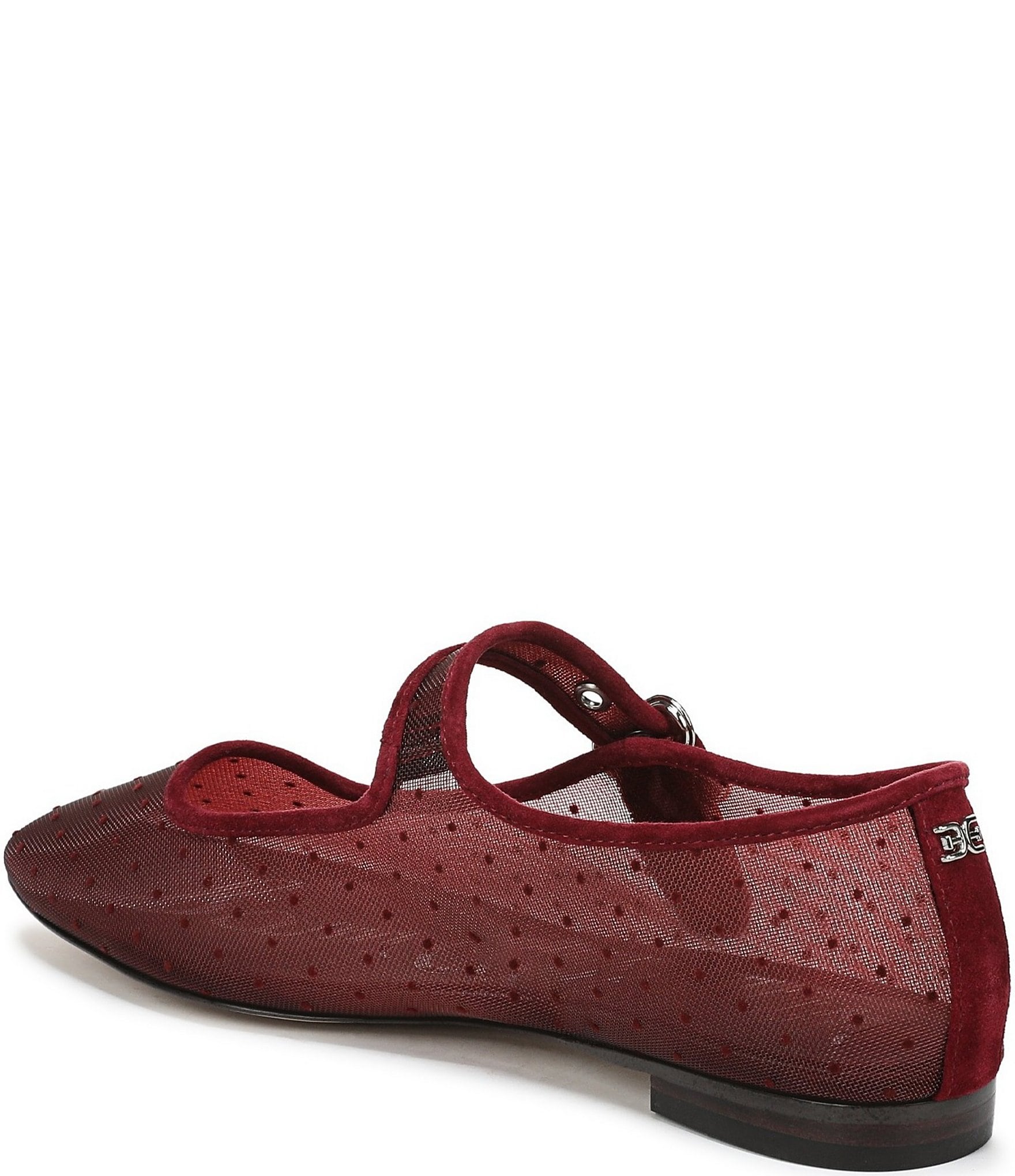 Sam Edelman Michaela Mini Polka Dot Mesh Mary Jane Flats