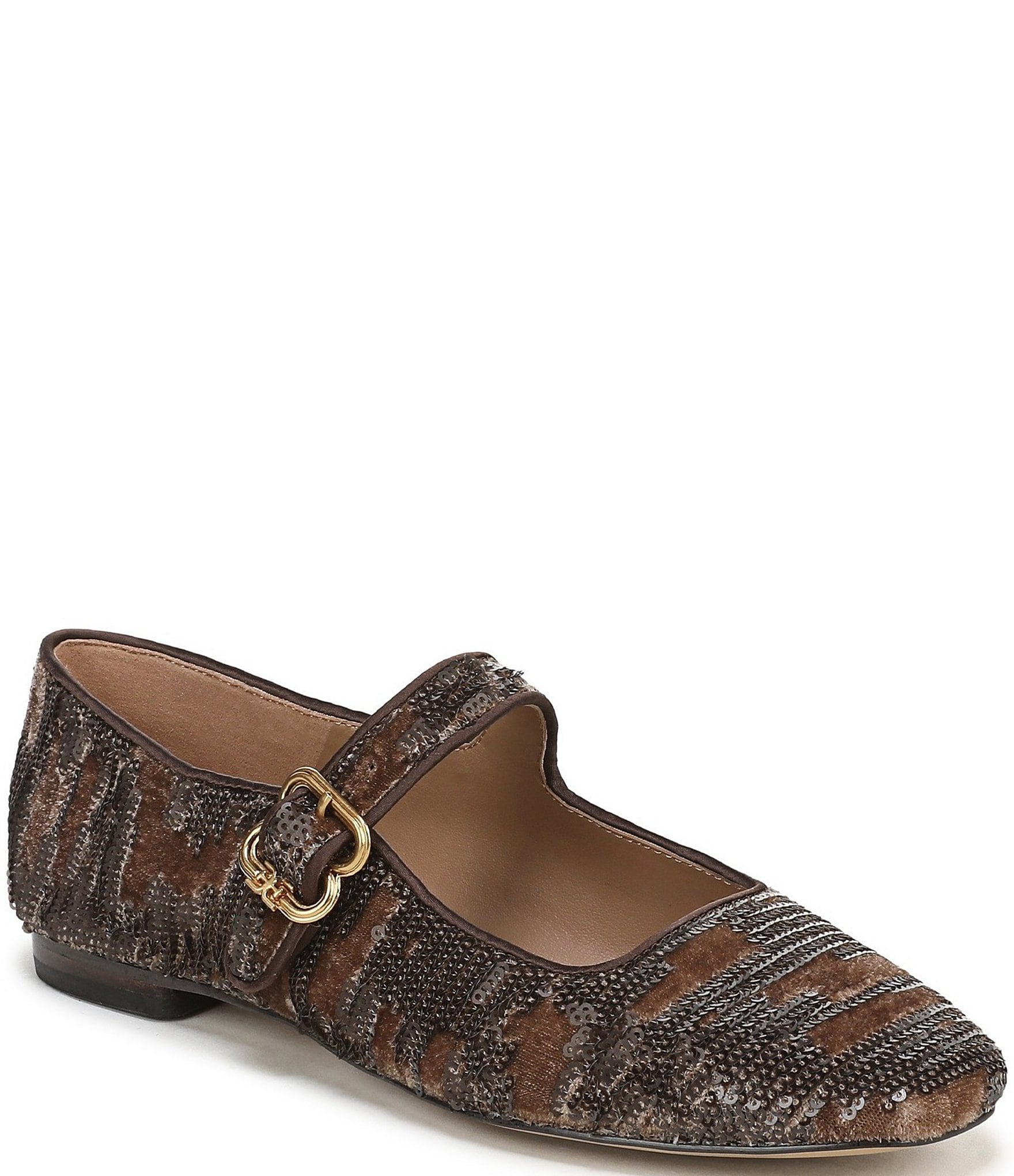 Sam Edelman Michaela Sequin Velvet Mary Jane Flats