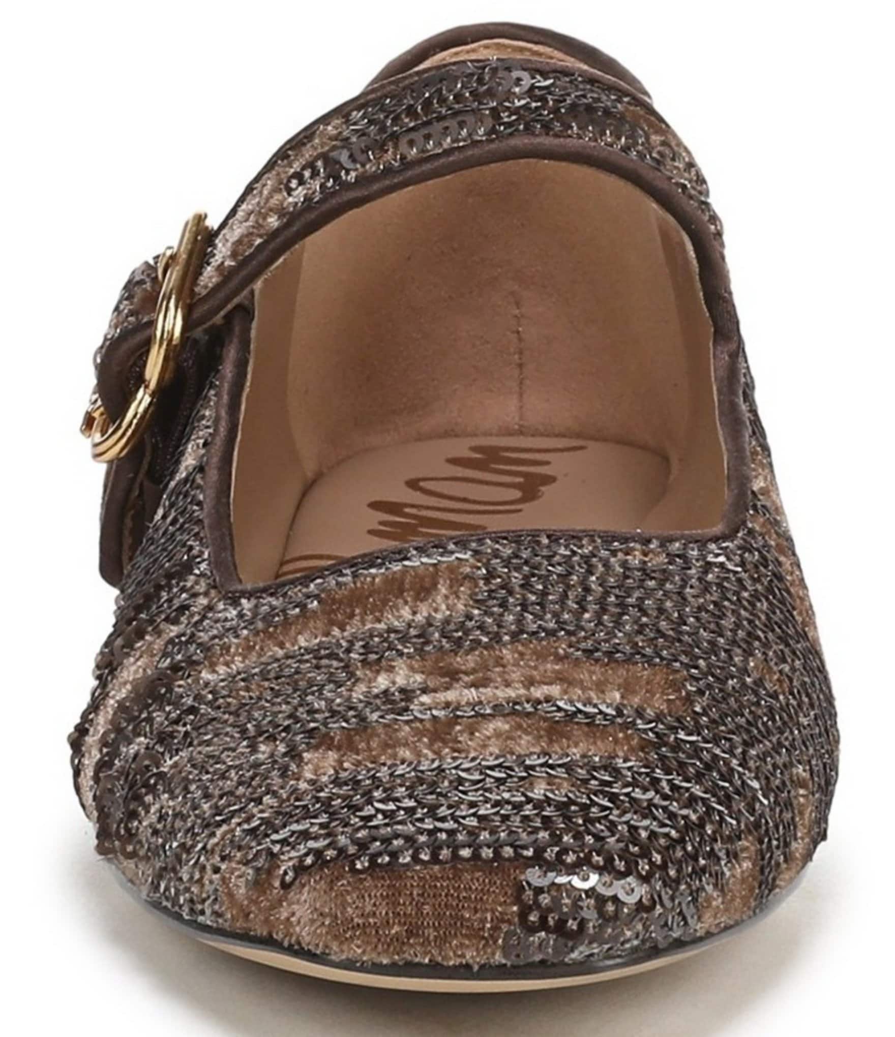 Sam Edelman Michaela Sequin Velvet Mary Jane Flats