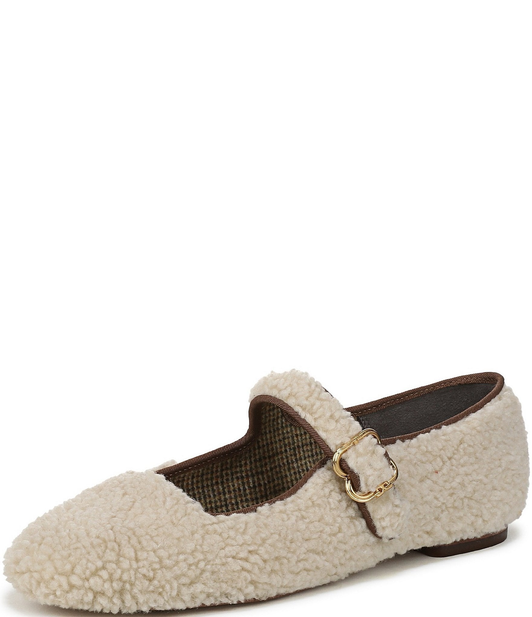 Sam Edelman Michaela Sherpa Mary Jane Flats