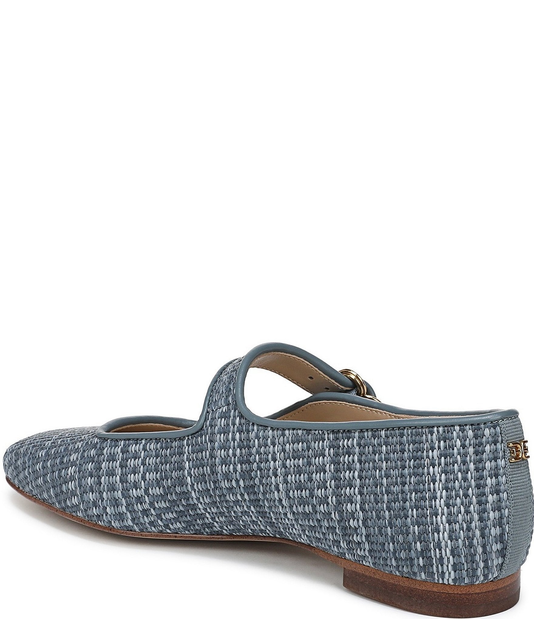 Sam Edelman Michaela Striped Raffia Mary Jane Flats