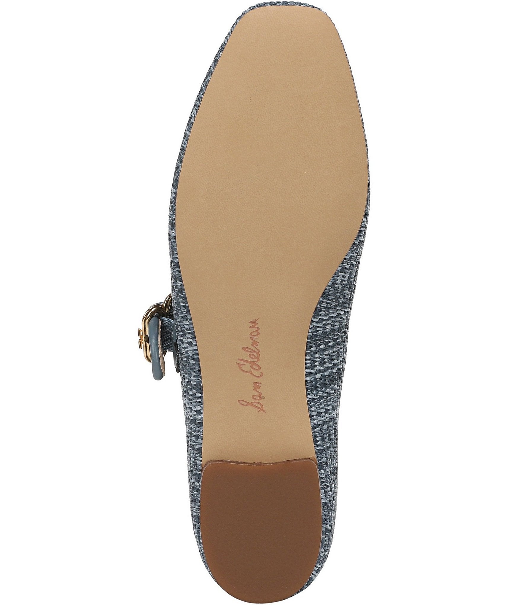 Sam Edelman Michaela Striped Raffia Mary Jane Flats