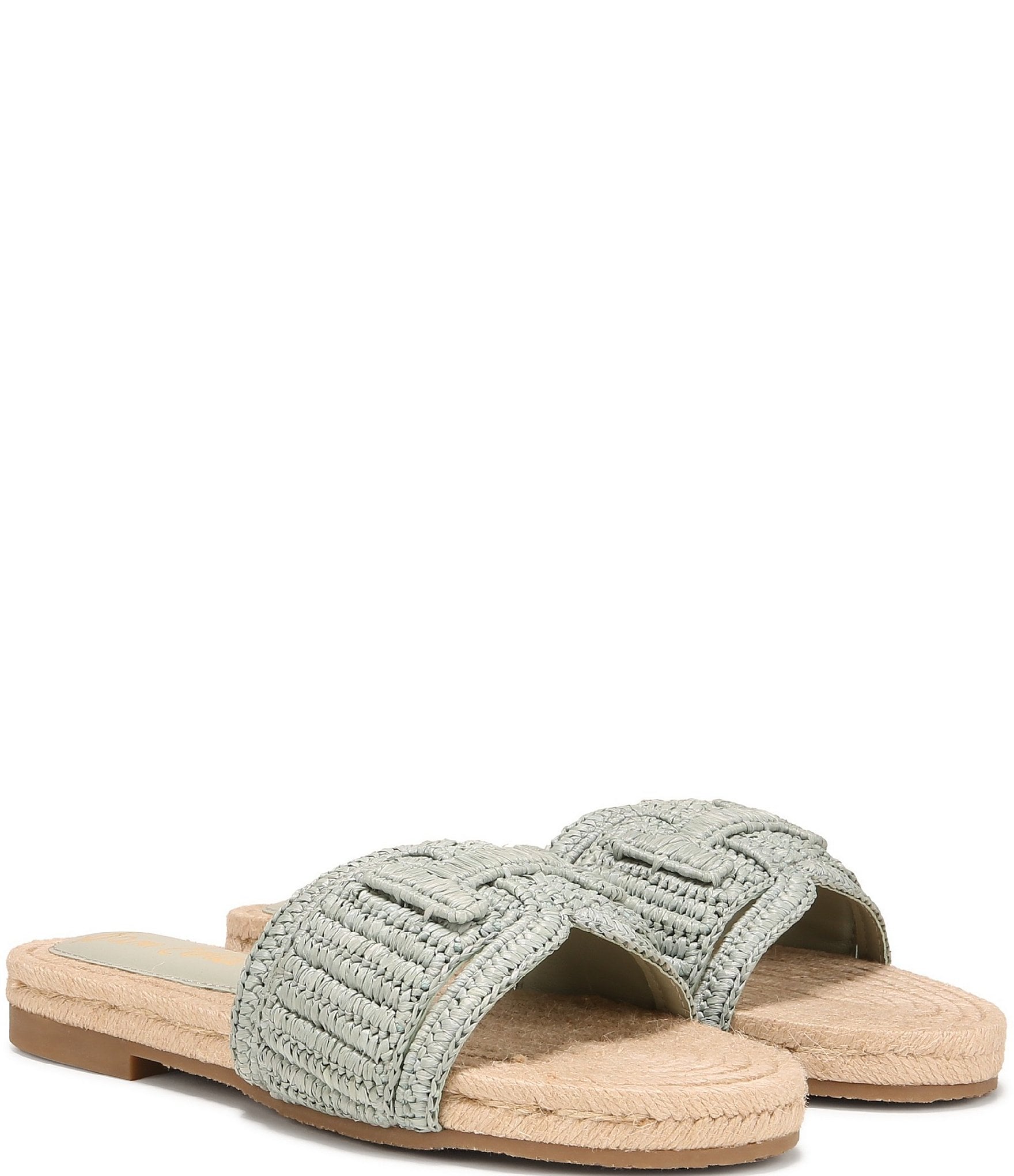 Sam Edelman Miya Woven Raffia Slide Sandals