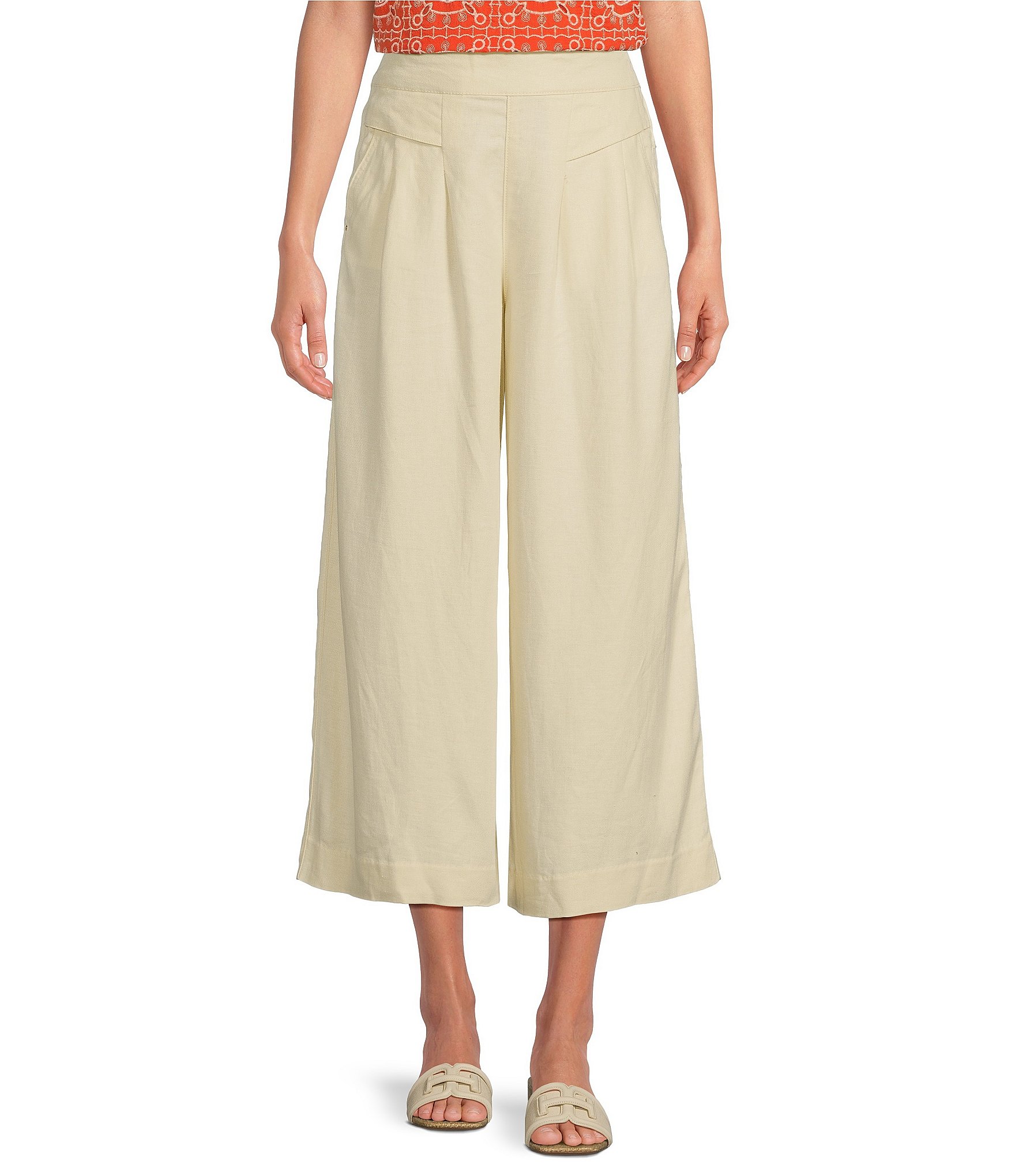 Sam Edelman Ocean Pleated Culottte Cropped Pant | Dillard's