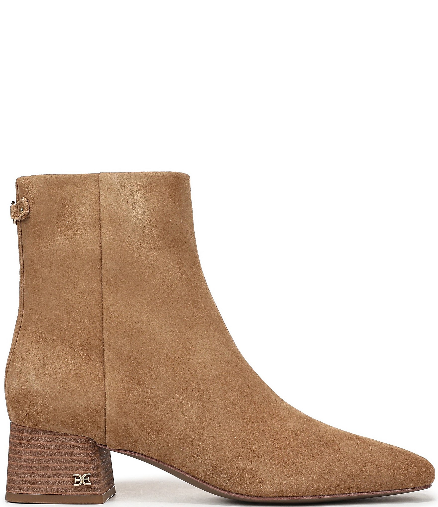 Sam Edelman Paige Suede Square Toe Dress Booties