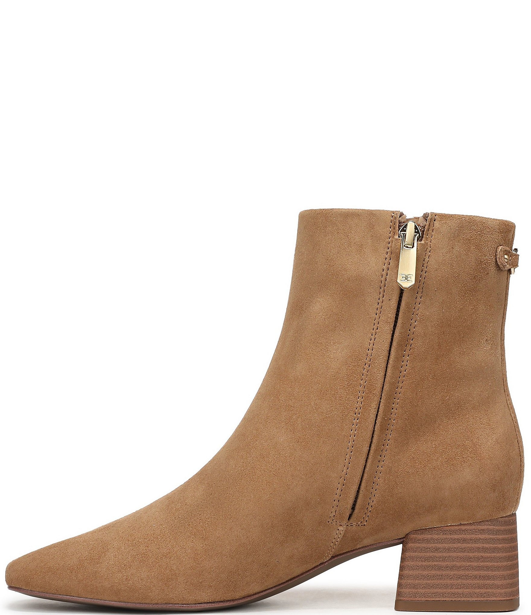 Sam Edelman Paige Suede Square Toe Dress Booties