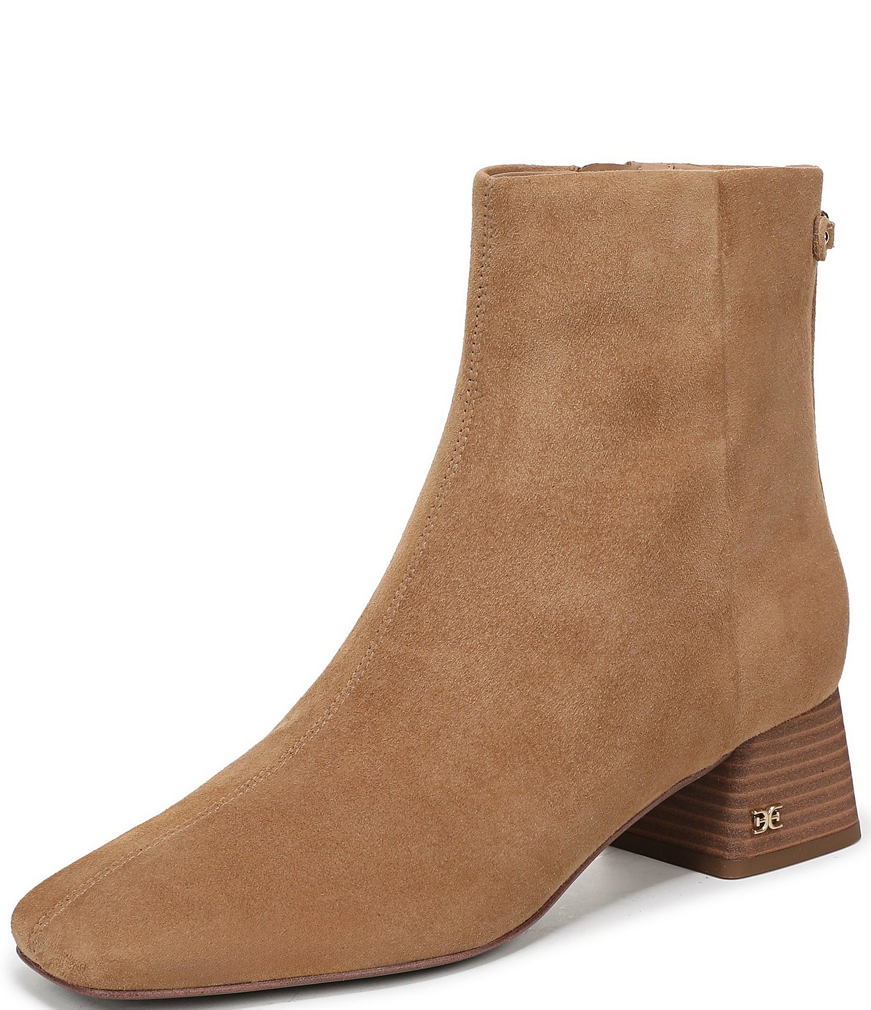 Sam Edelman Paige Suede Square Toe Dress Booties