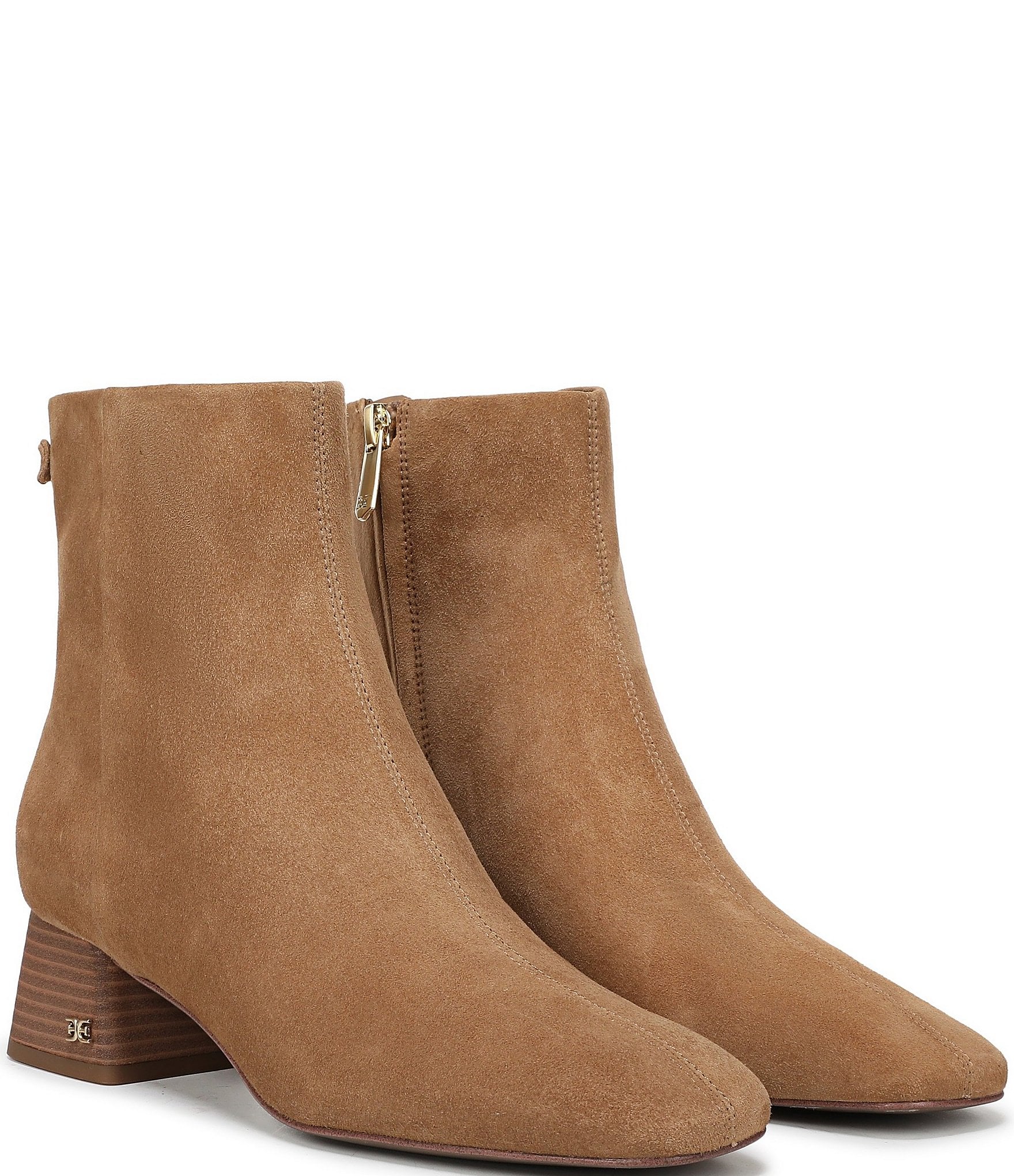Sam Edelman Paige Suede Square Toe Dress Booties