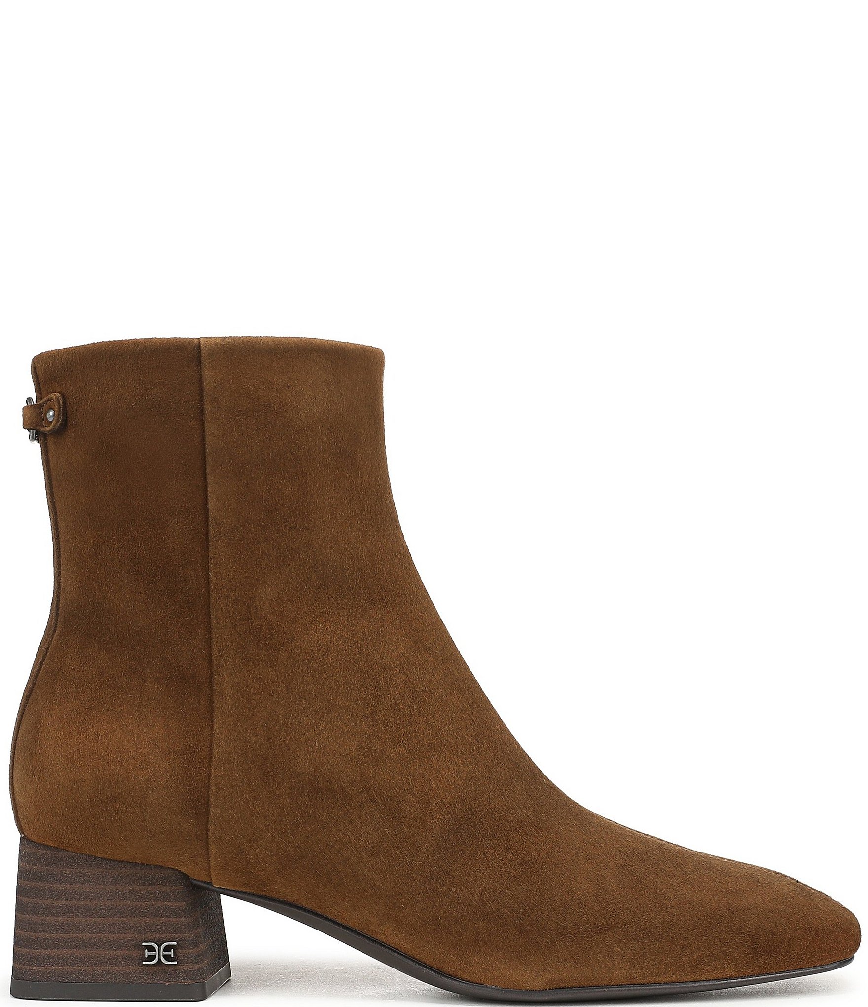 Sam Edelman Paige Suede Square Toe Dress Booties