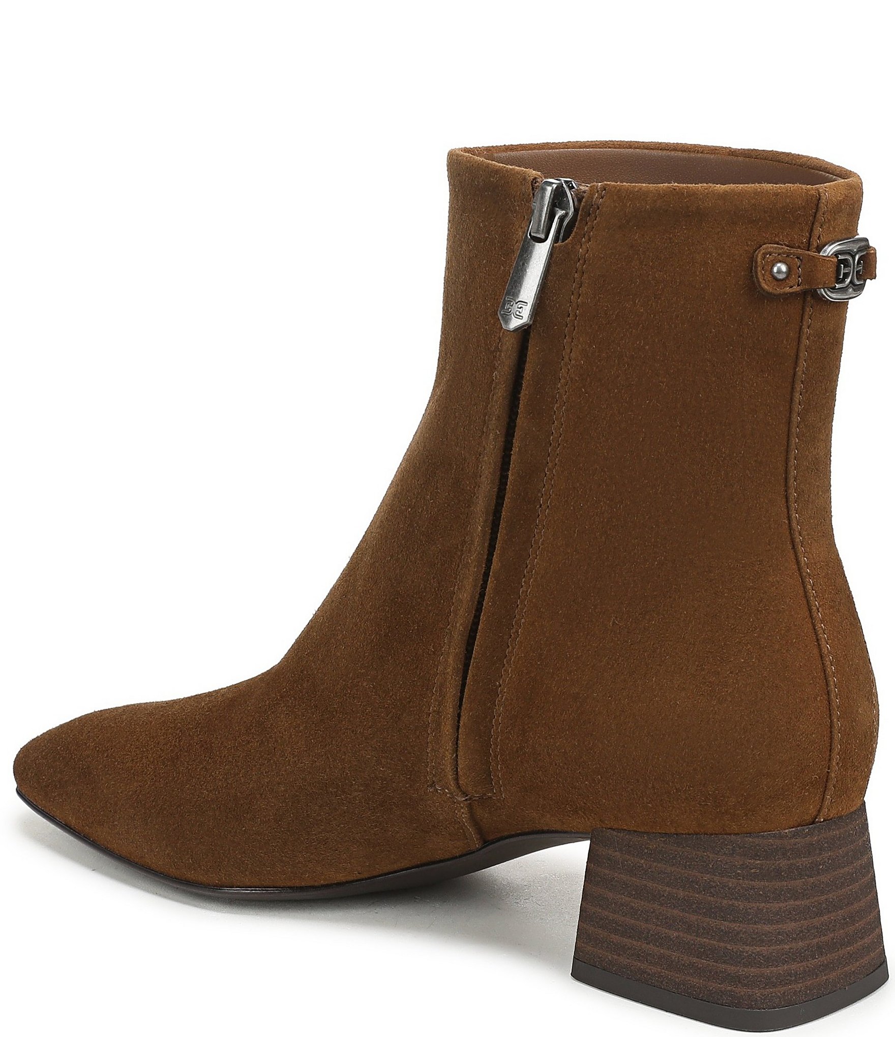 Sam Edelman Paige Suede Square Toe Dress Booties