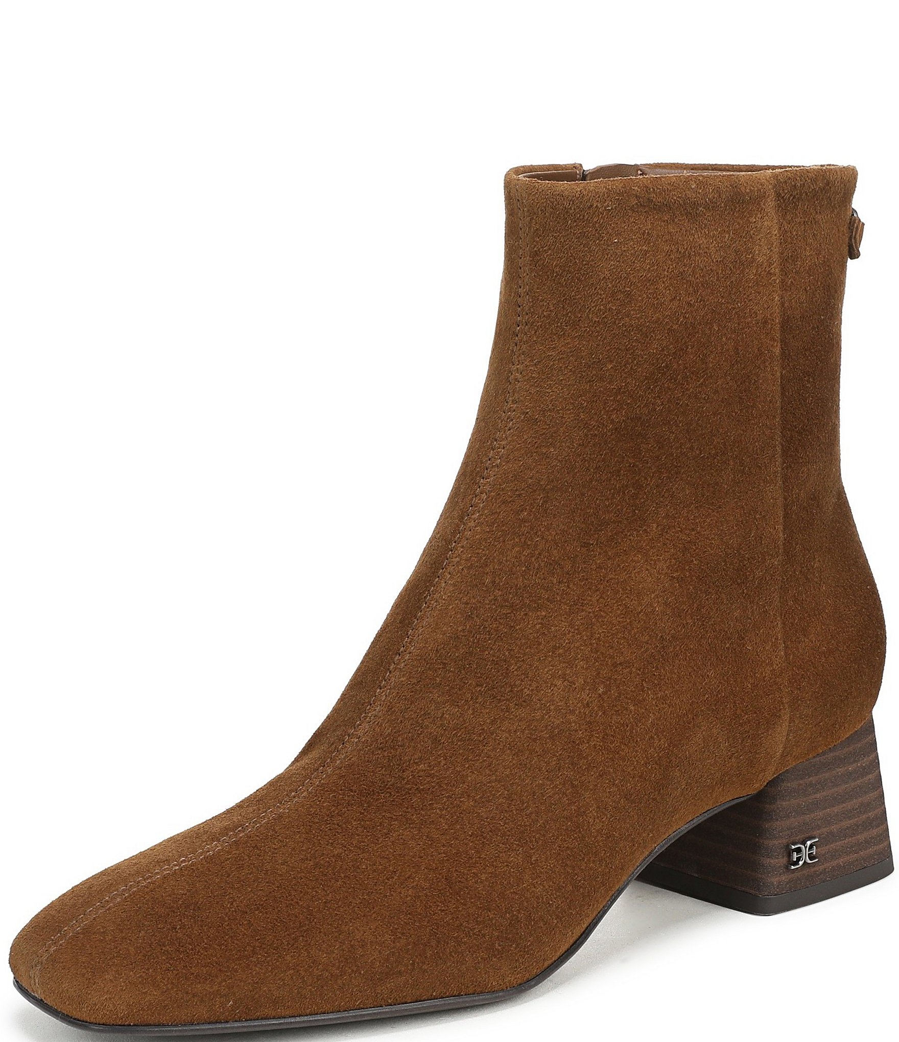 Sam Edelman Paige Suede Square Toe Dress Booties