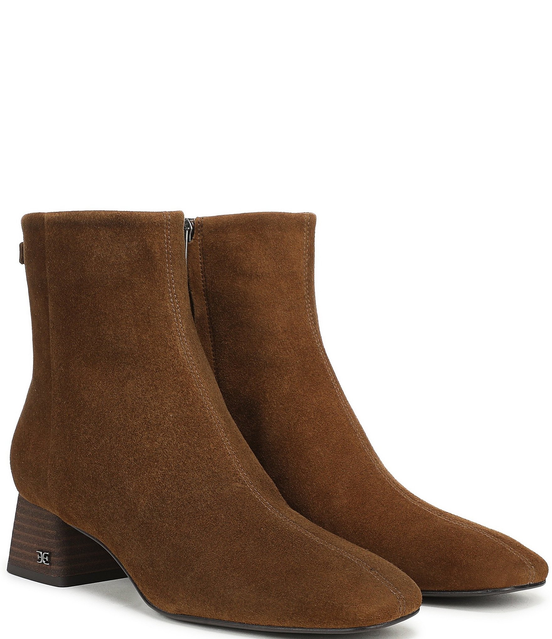 Sam Edelman Paige Suede Square Toe Dress Booties