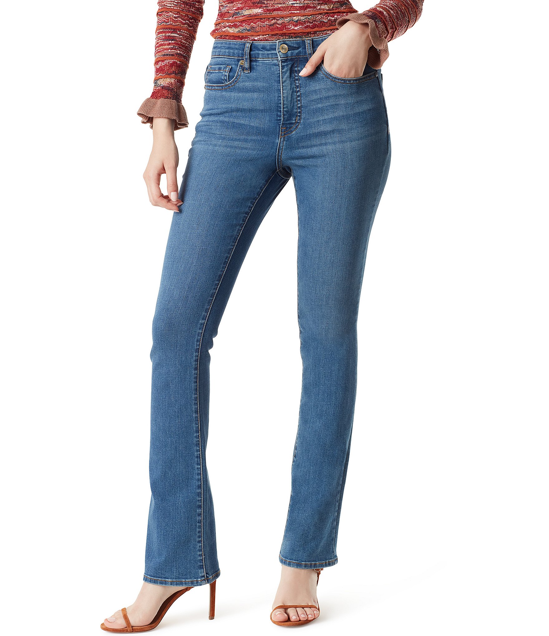 Sam Edelman Penny Mid Rise Bootcut Jeans | Dillard's