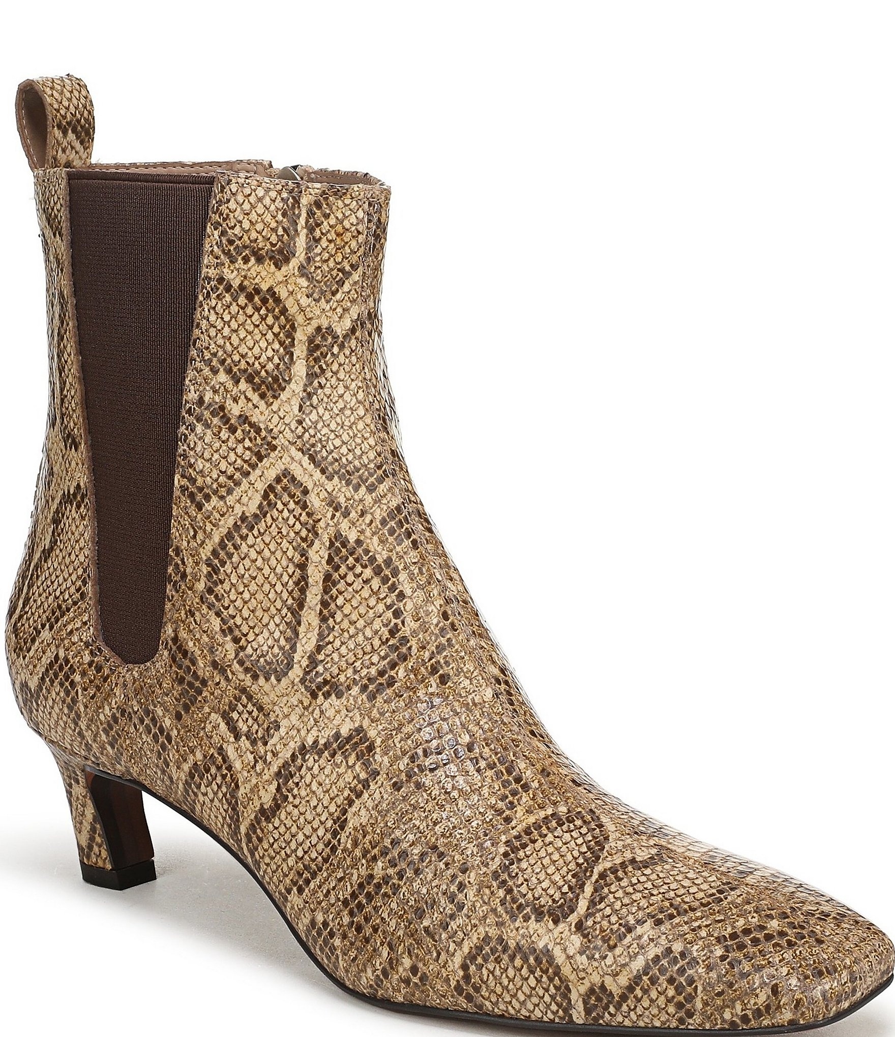 Sam Edelman Peony Python Print Leather Chelsea Dress Booties