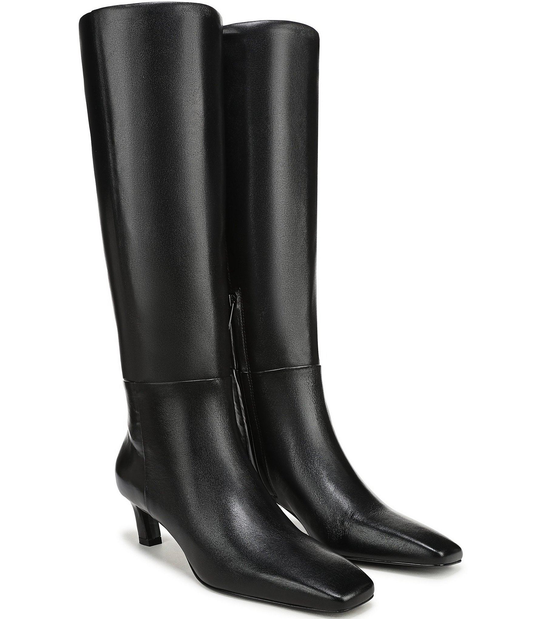 Sam Edelman Perla Leather Square Toe Tall Dress Boots