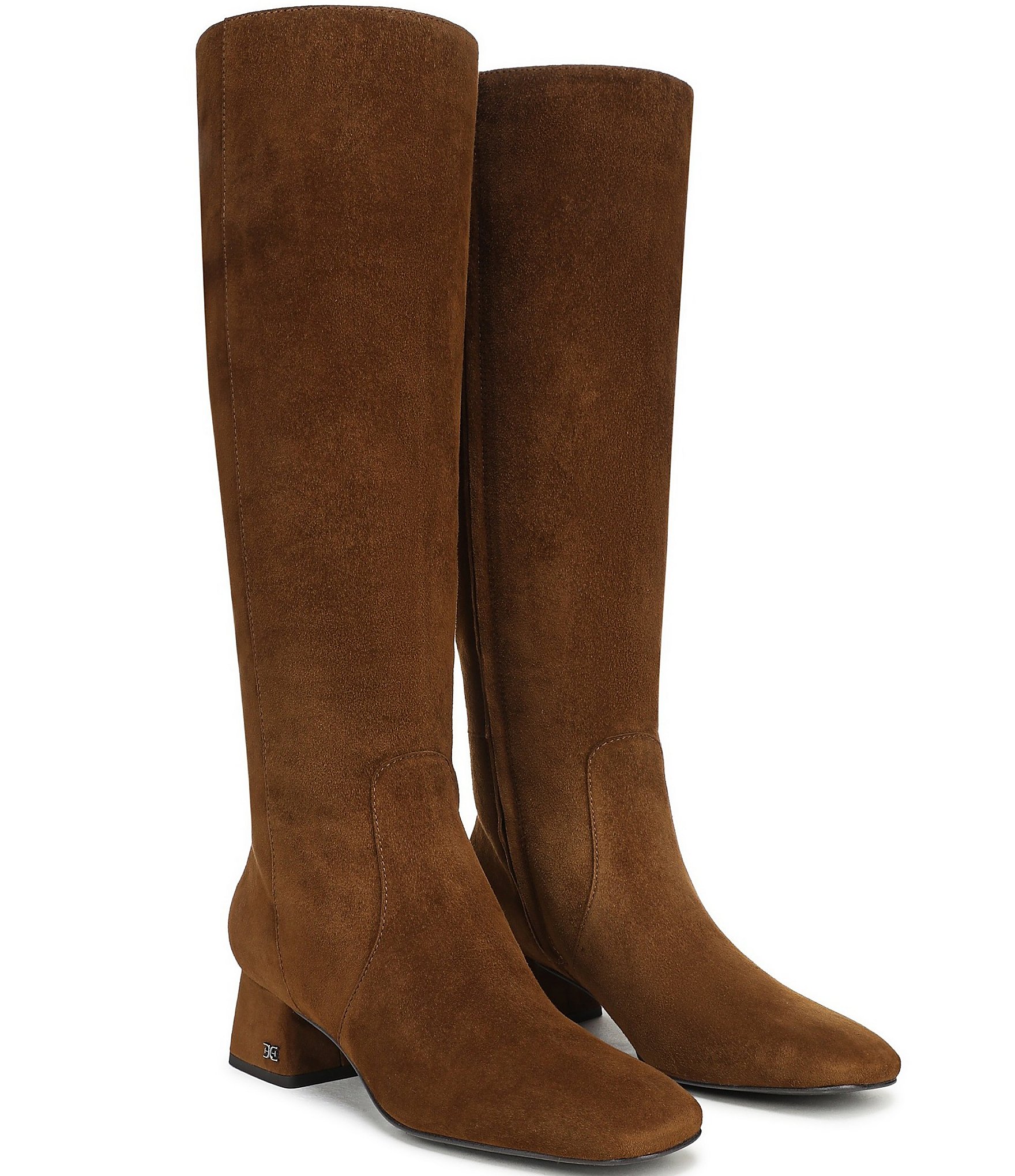 Sam Edelman Porter Suede Square Toe Tall Dress Boots