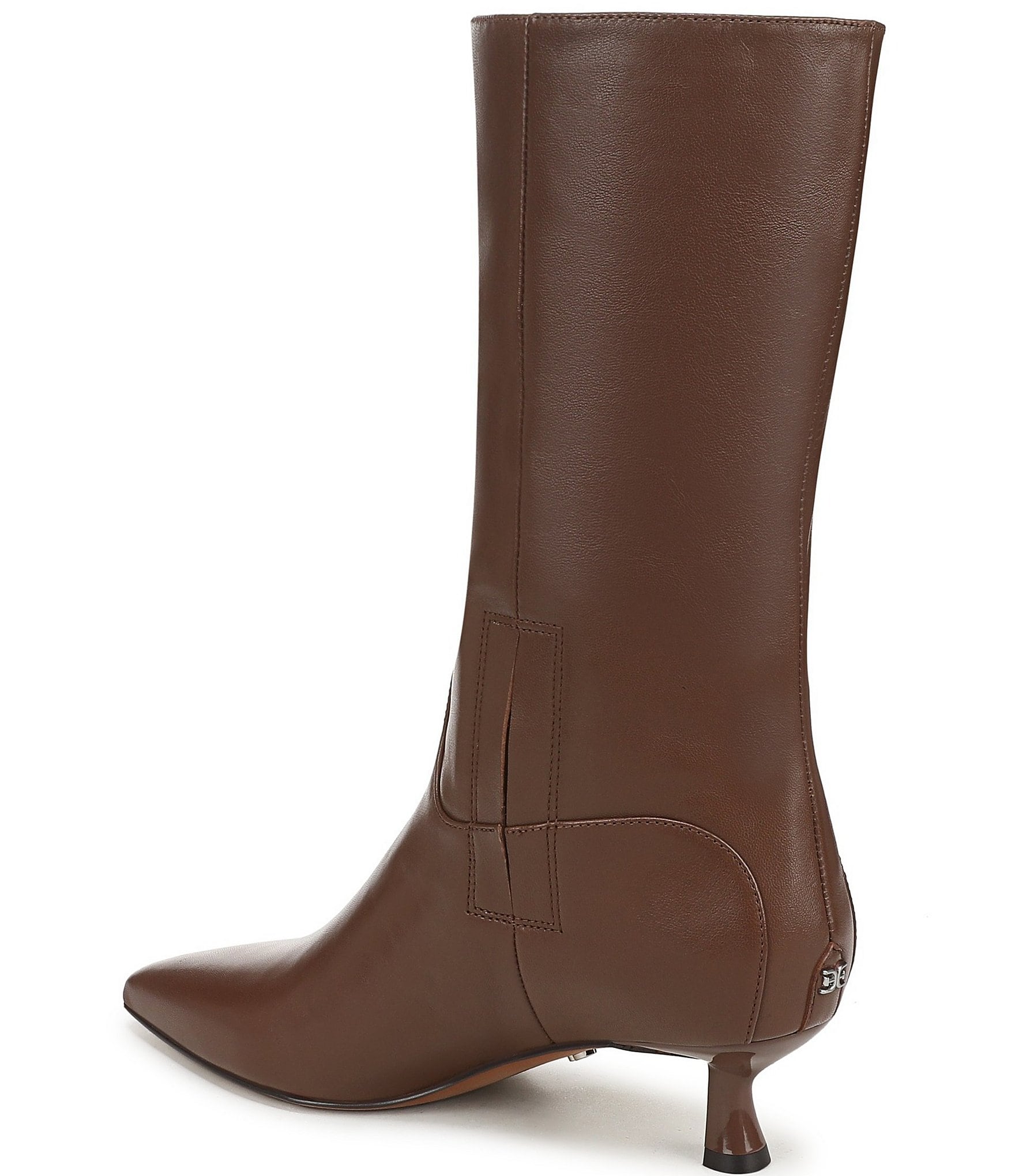 Sam Edelman Ramona Leather Mid Calf Dress Boots