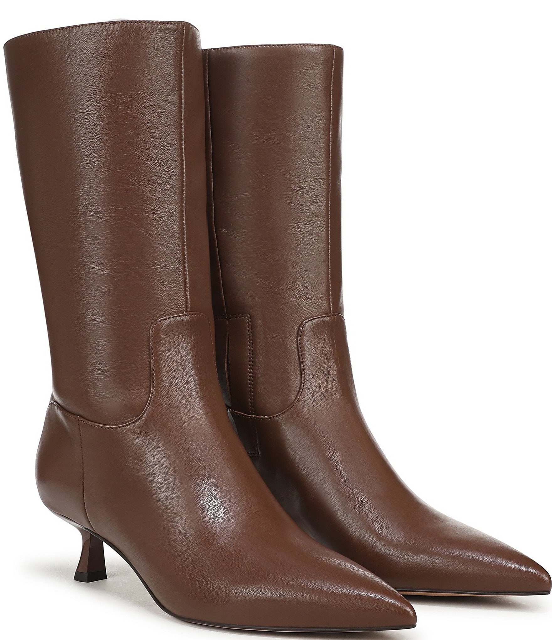Sam Edelman Ramona Leather Mid Calf Dress Boots