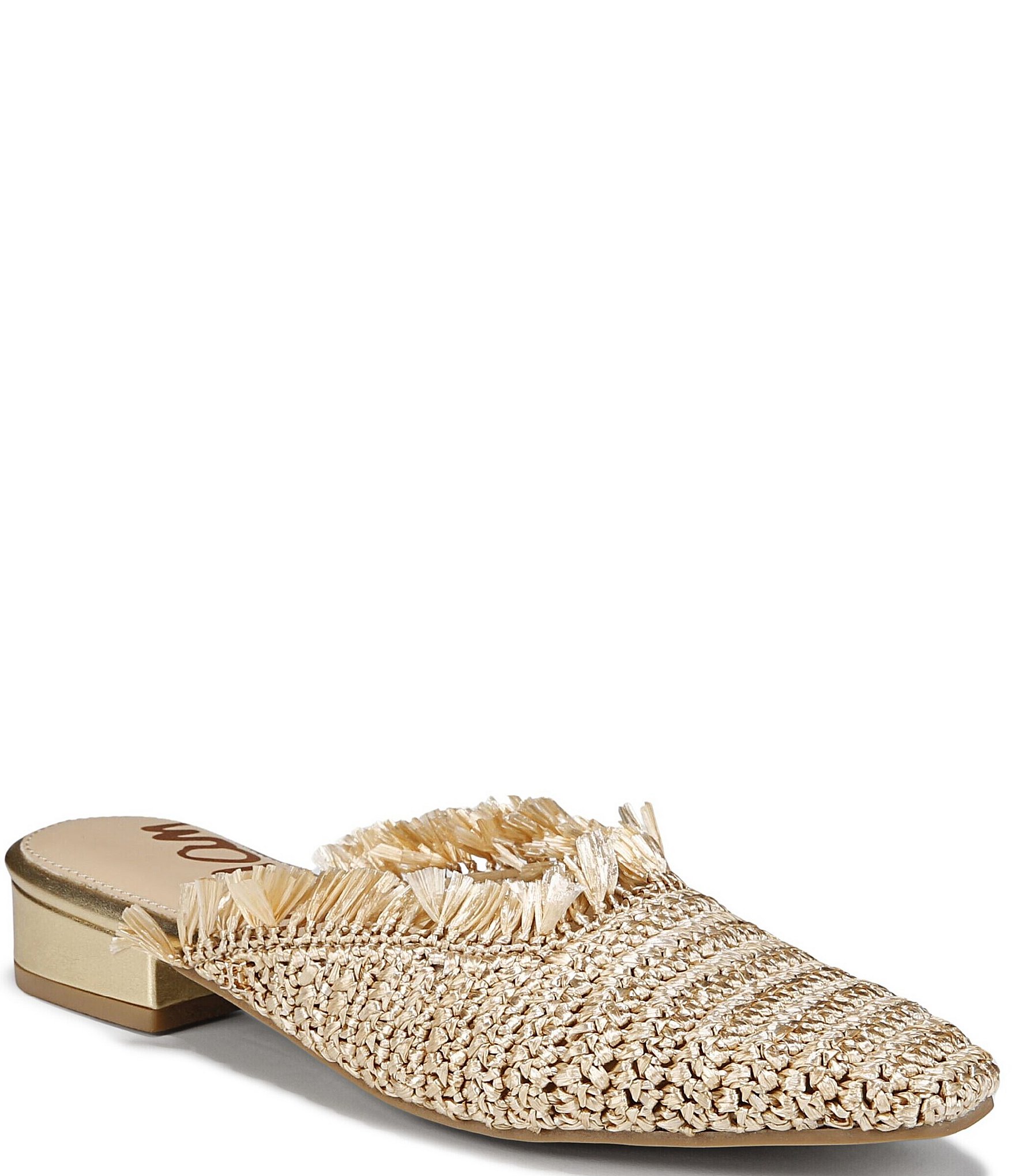 Sam edelman cheap gold mules