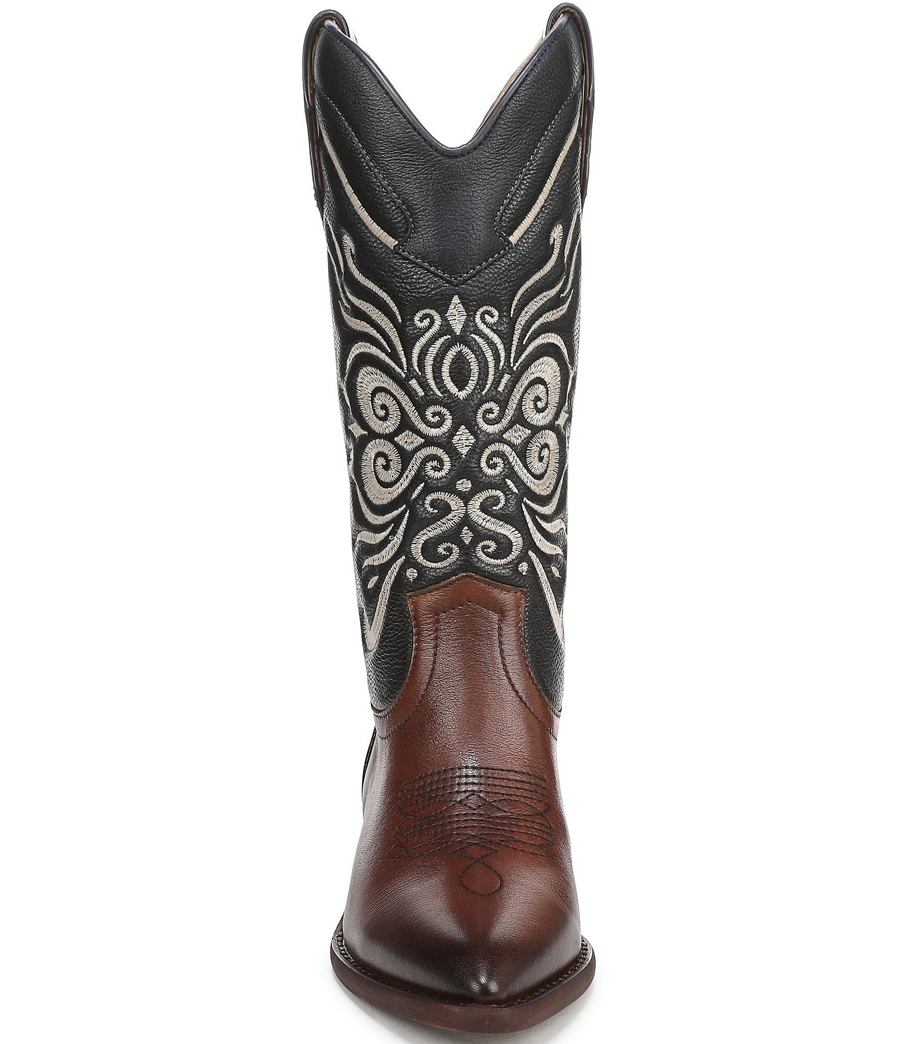 Sam Edelman Robbie Leather Mid Calf Western Boots
