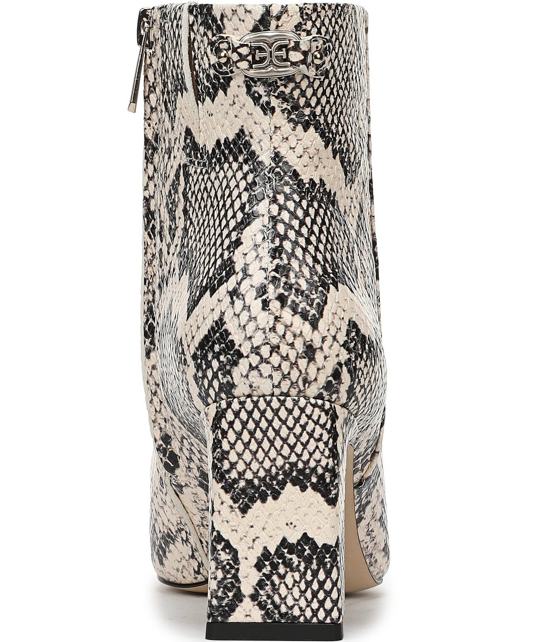 Sam Edelman Saige Python Print Leather Dress Booties