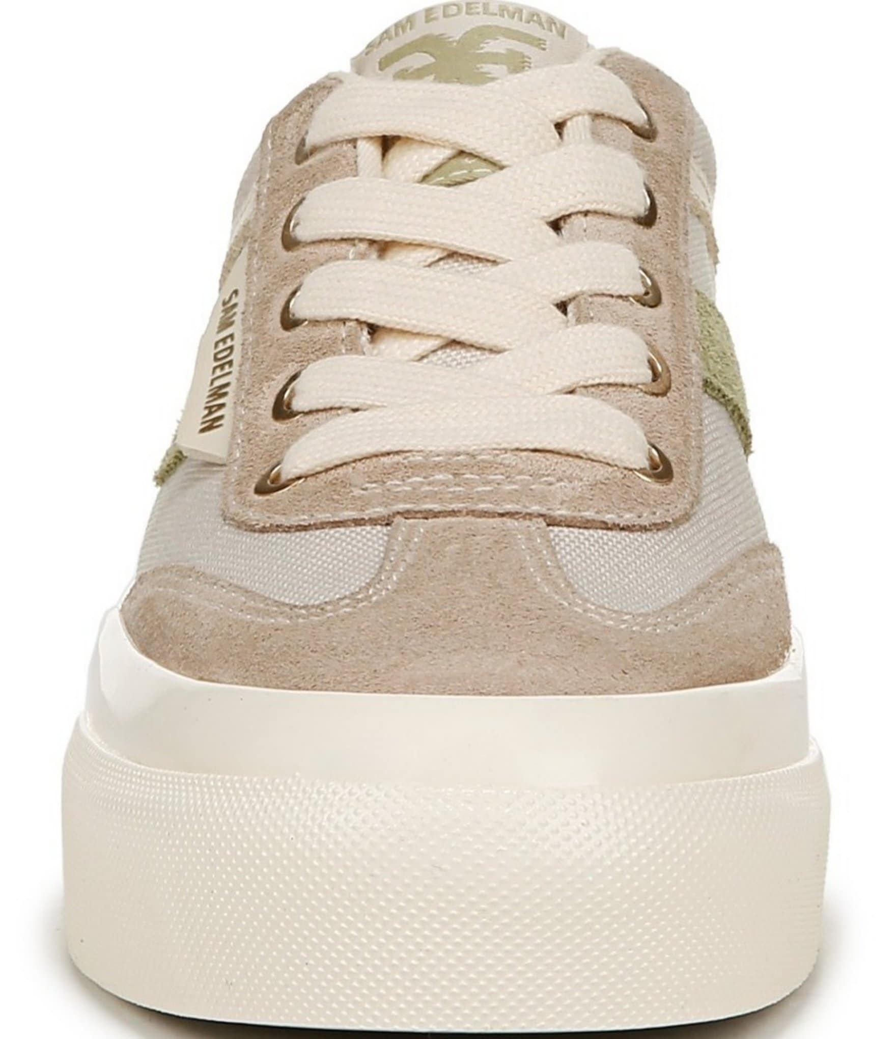 Sam Edelman Simone Suede Leather Platform Lace-Up Sneakers