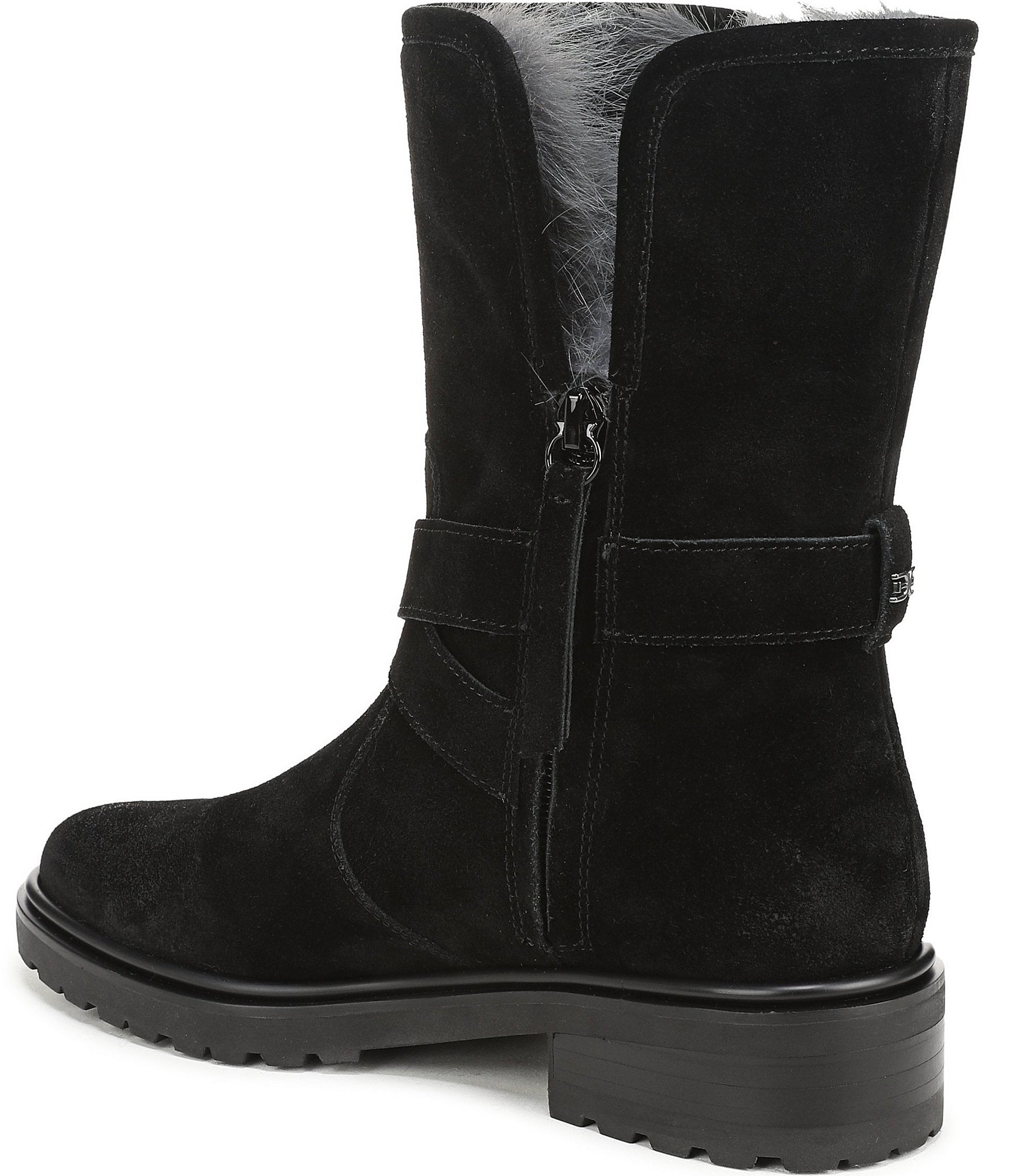 Sam Edelman Sophi Suede Faux Fur Lined Booties